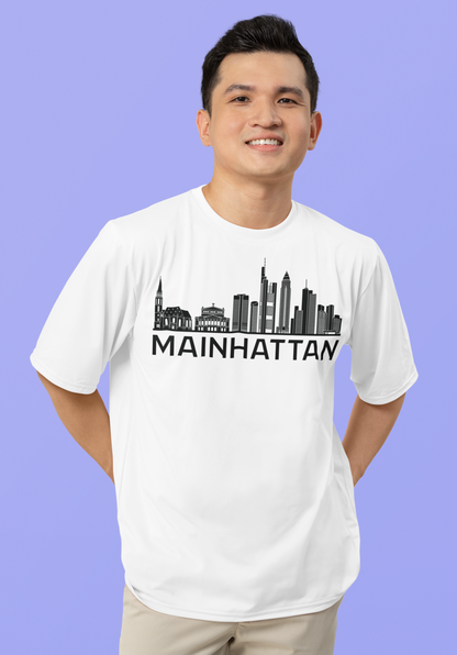 Mainhattan Vibes: Das Frankfurt Skyline Bio-Shirt