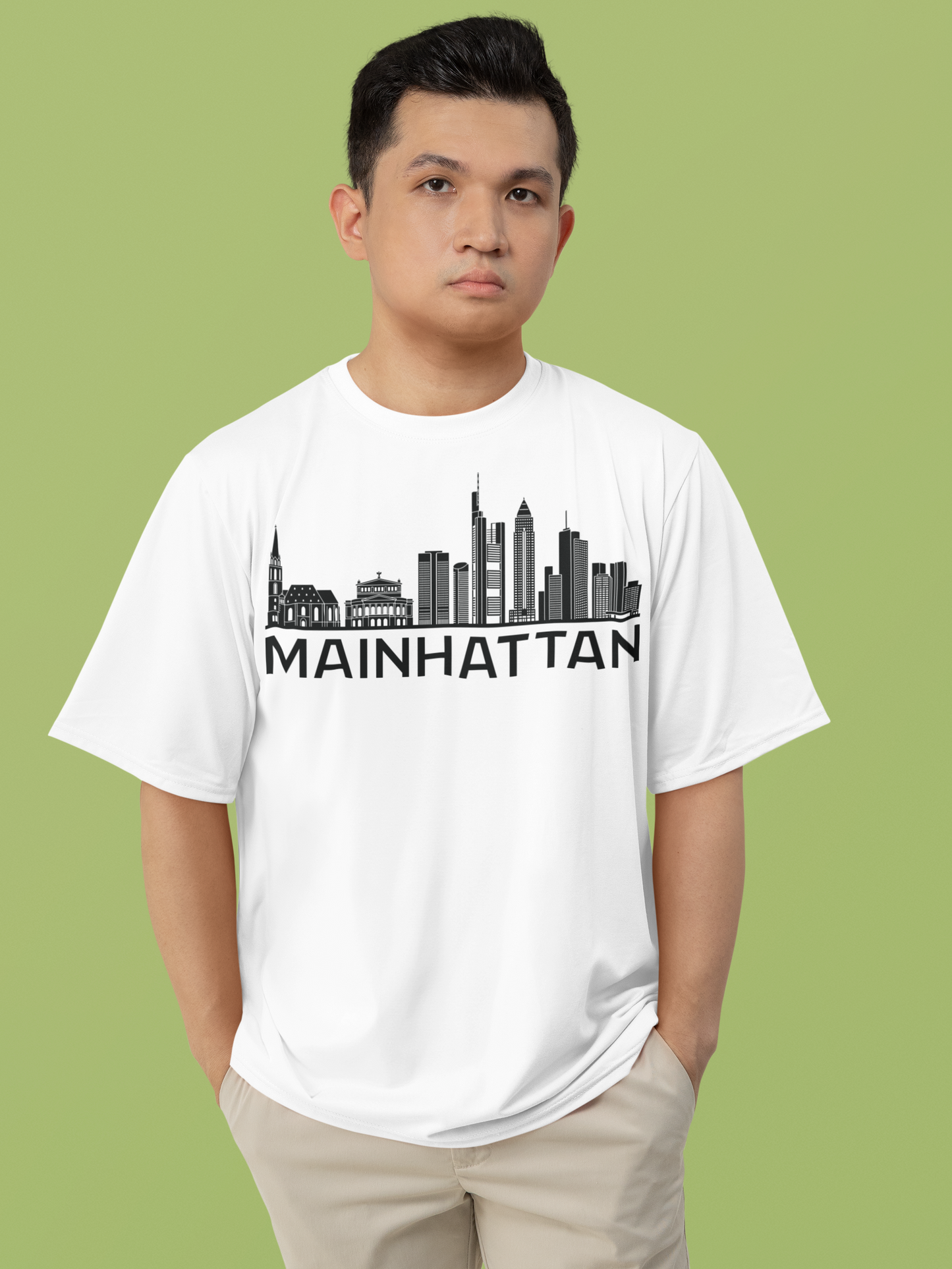 Mainhattan Vibes: Das Frankfurt Skyline Bio-Shirt