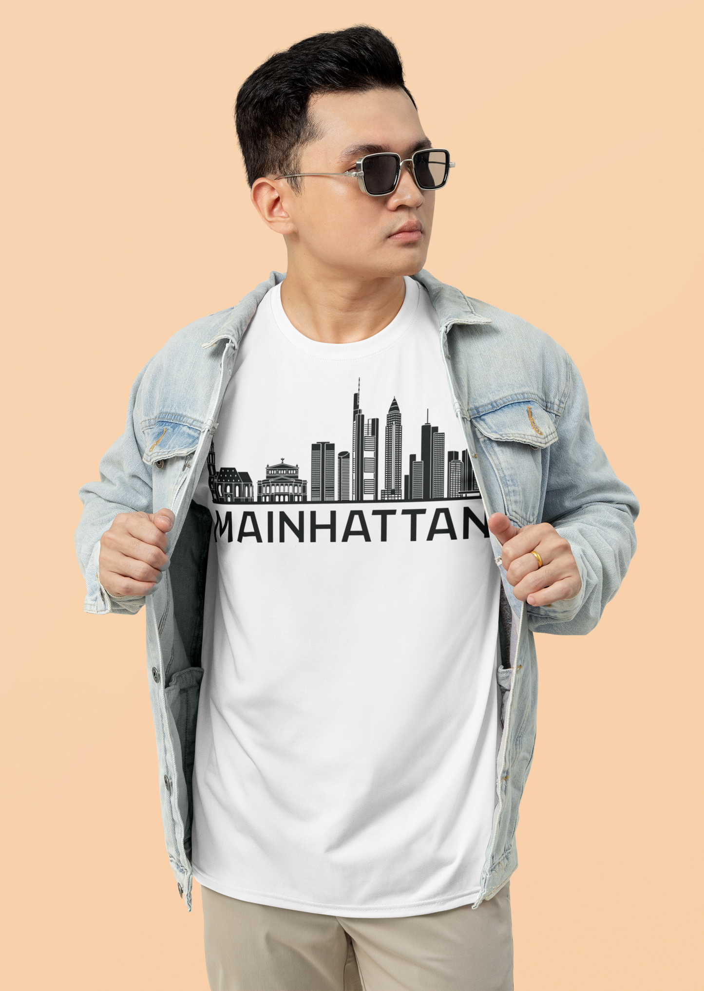 Mainhattan Vibes: Das Frankfurt Skyline Bio-Shirt