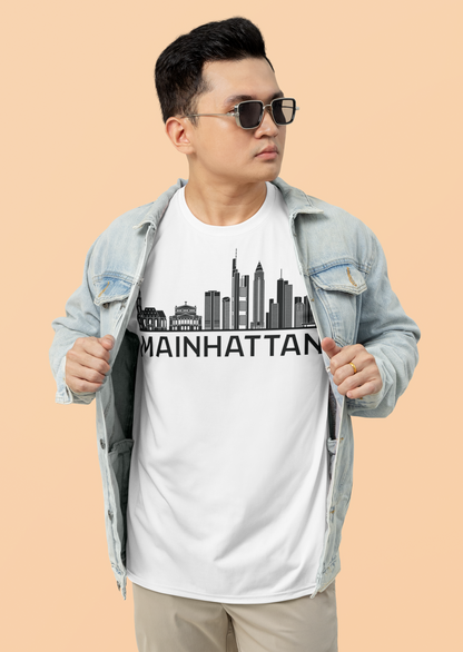 Mainhattan Vibes: Das Frankfurt Skyline Bio-Shirt