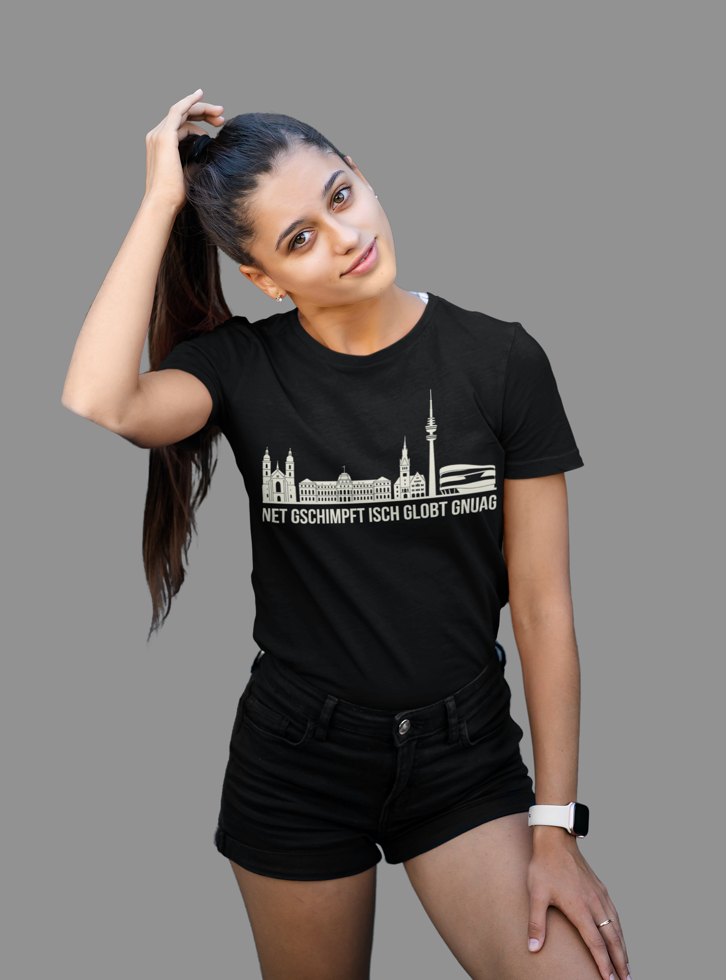 Schwäbische Seele – Das Stuttgart Skyline Bio Damen-Shirt