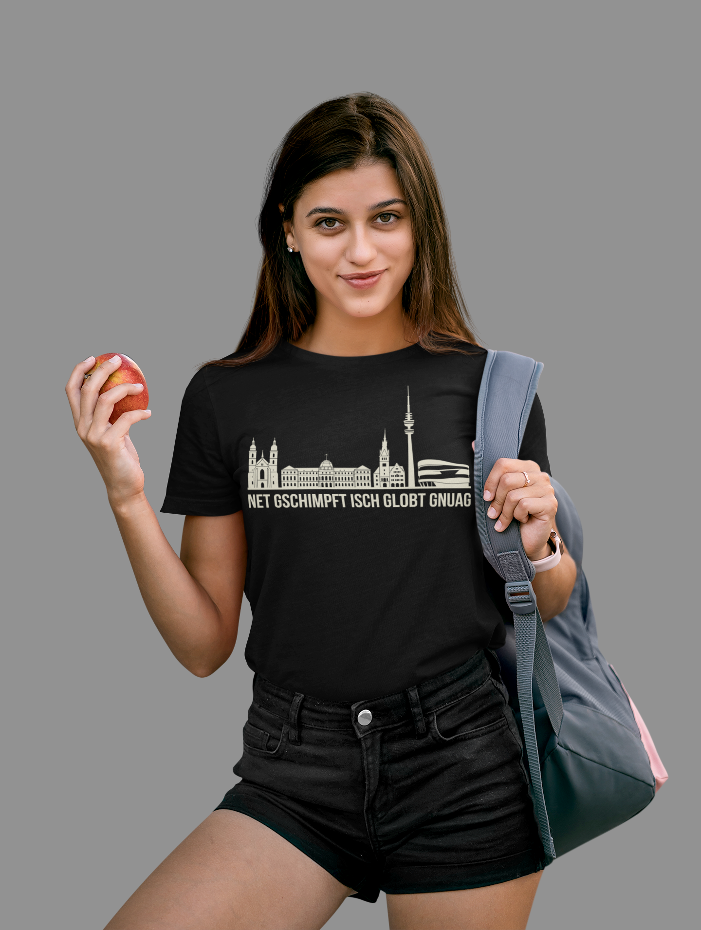 Schwäbische Seele – Das Stuttgart Skyline Bio Damen-Shirt