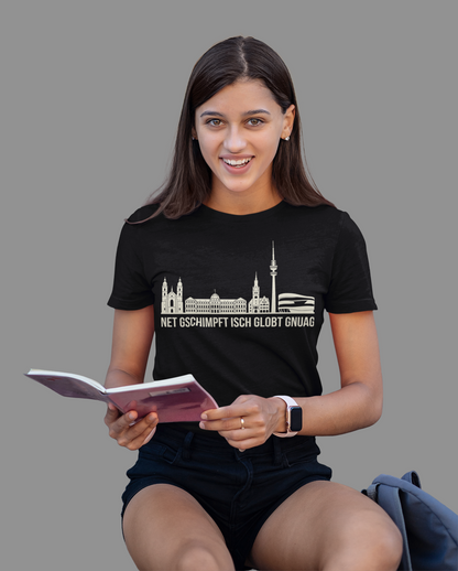 Schwäbische Seele – Das Stuttgart Skyline Bio Damen-Shirt