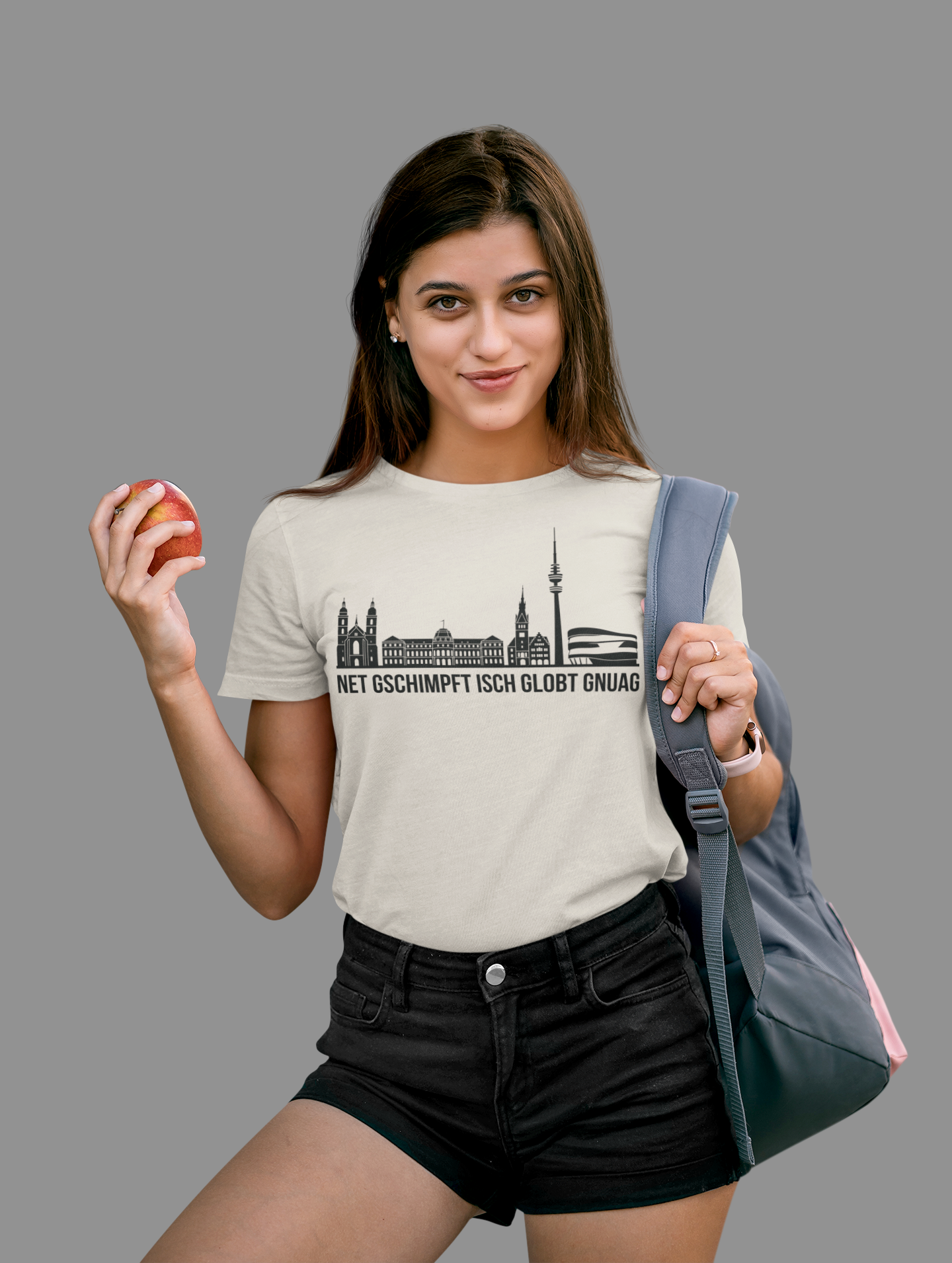 Schwäbische Seele – Das Stuttgart Skyline Bio Damen-Shirt