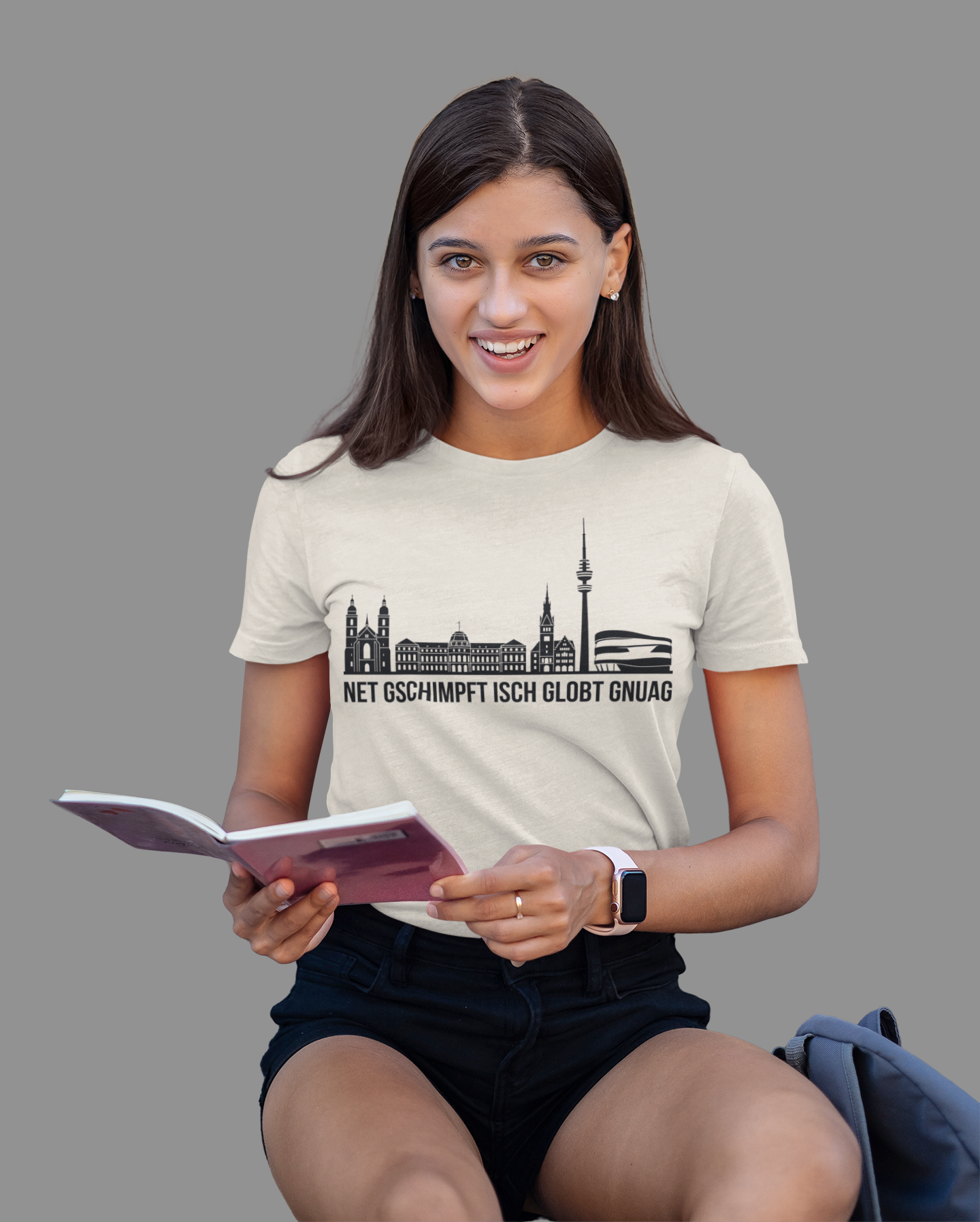 Schwäbische Seele – Das Stuttgart Skyline Bio Damen-Shirt