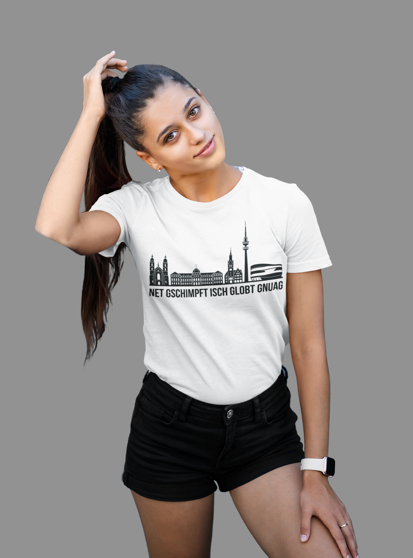 Schwäbische Seele – Das Stuttgart Skyline Bio Damen-Shirt