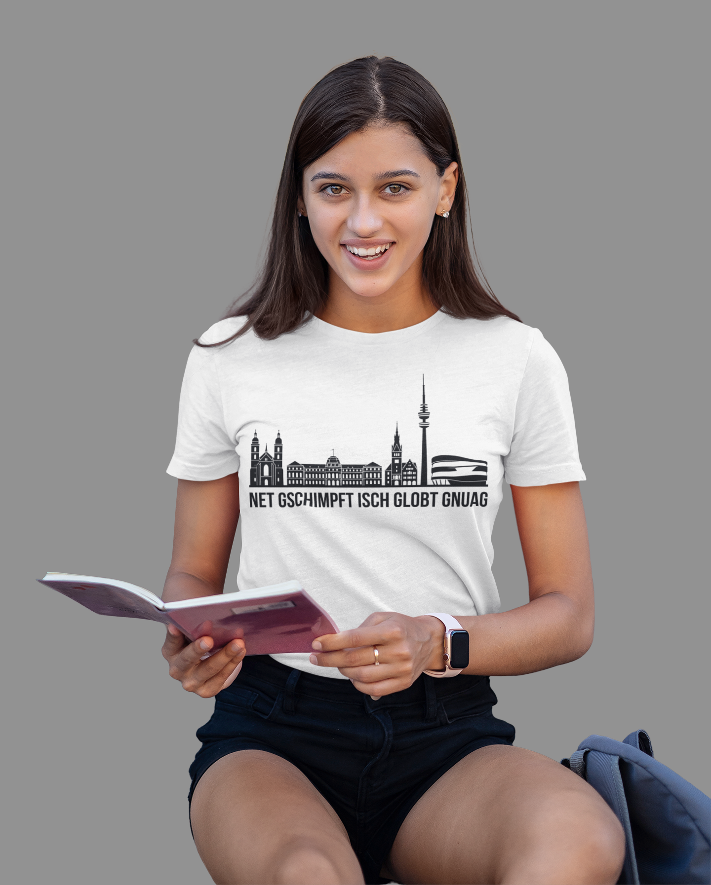 Schwäbische Seele – Das Stuttgart Skyline Bio Damen-Shirt