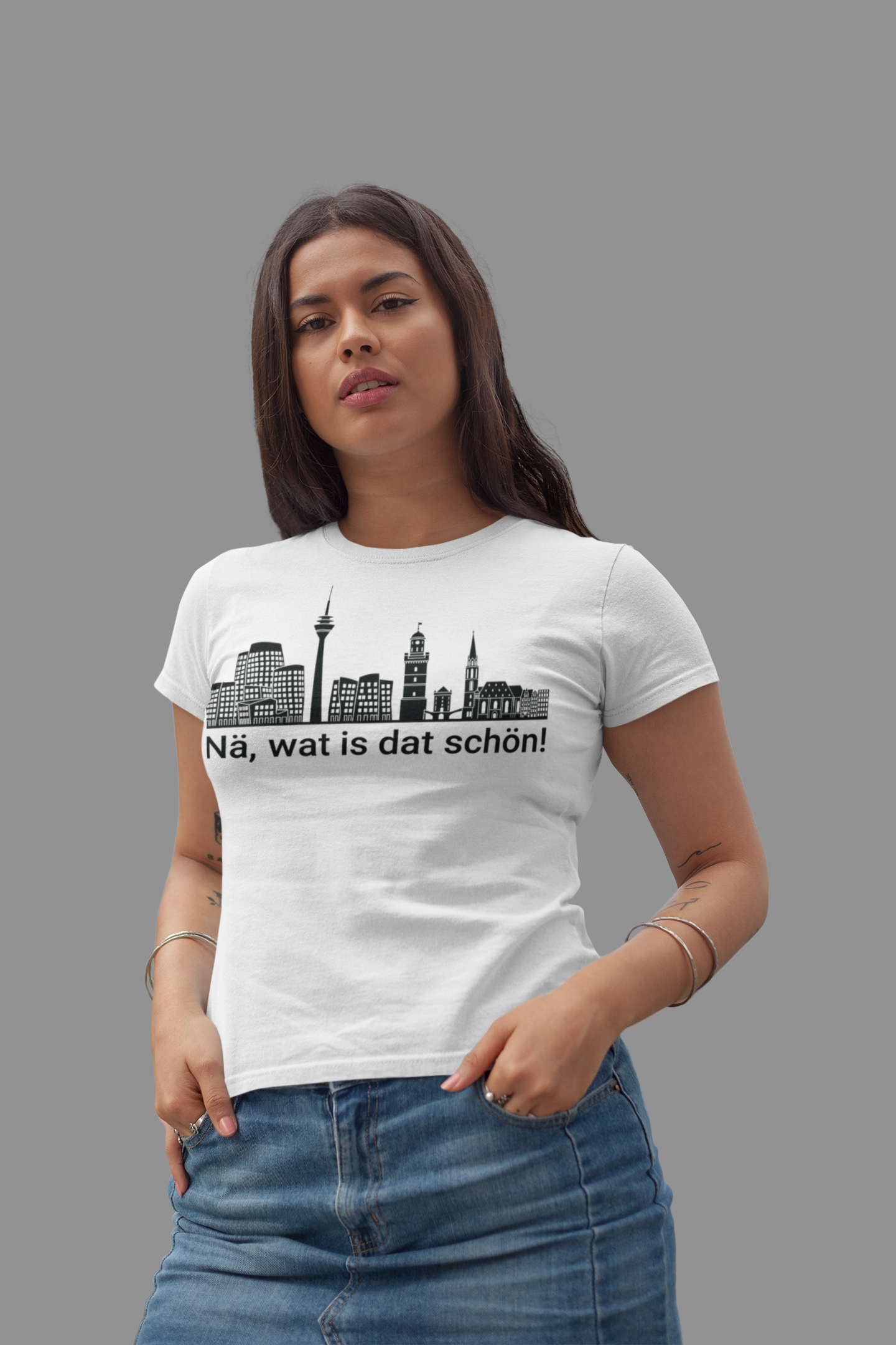 Düsseldorfer Herzschlag – „Nä, wat is dat schön!“ Bio Damen-Shirt