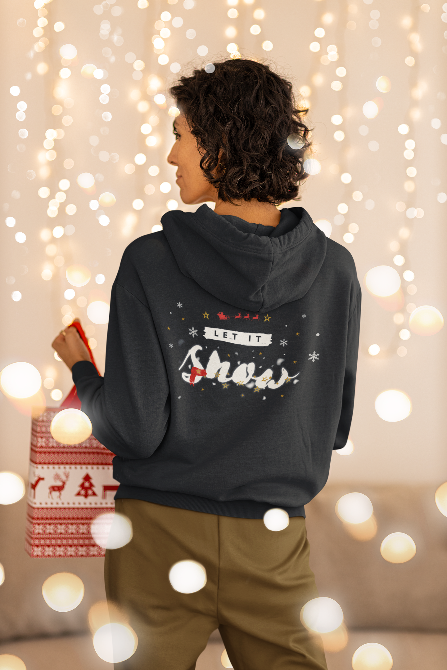 Let It Snow Hoodie - classic winter Christmas sweater | premium unisex hoodie