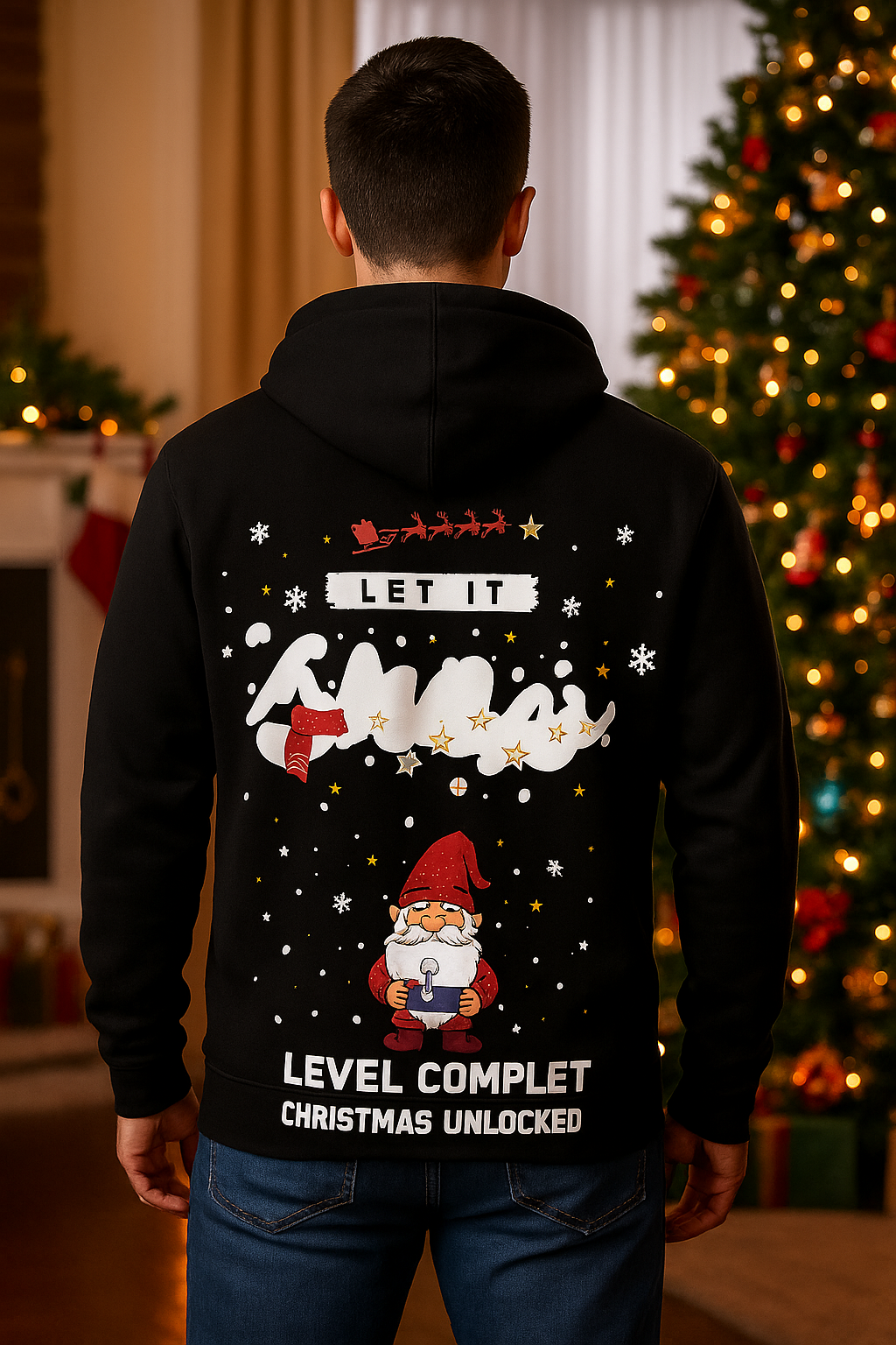 Let It Snow Hoodie - classic winter Christmas sweater | premium unisex hoodie