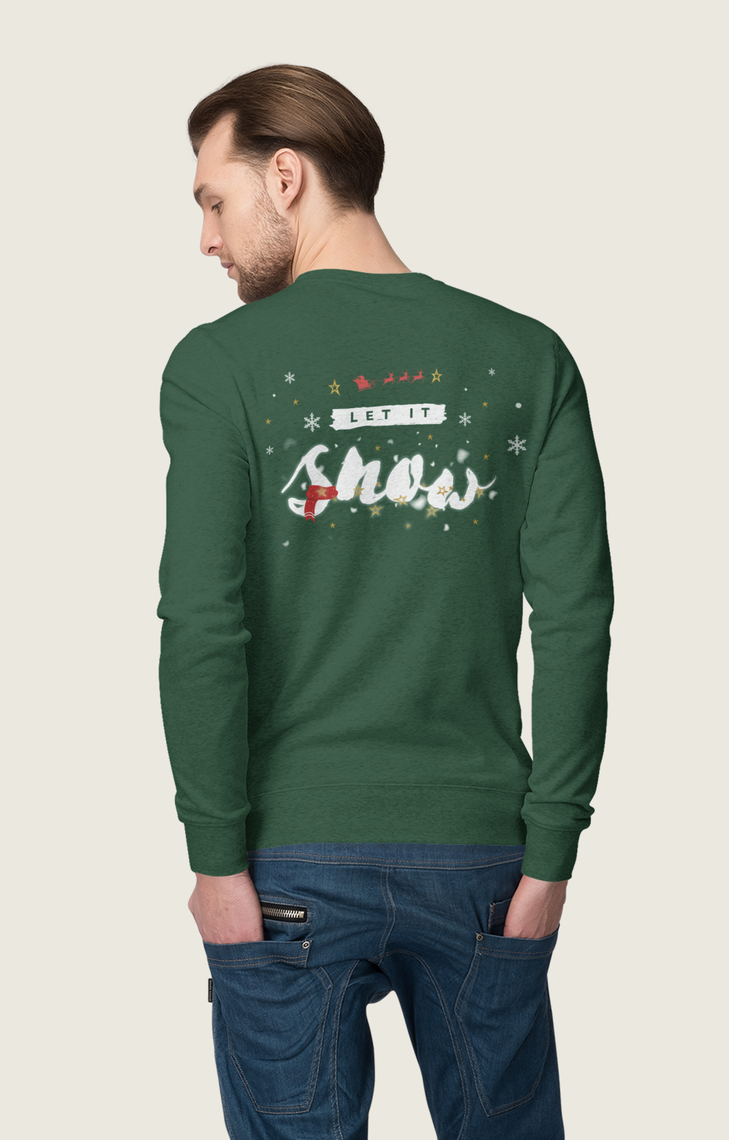 Let It Snow Sweatshirt - classic winter Christmas sweater | premium unisex sweatshirt
