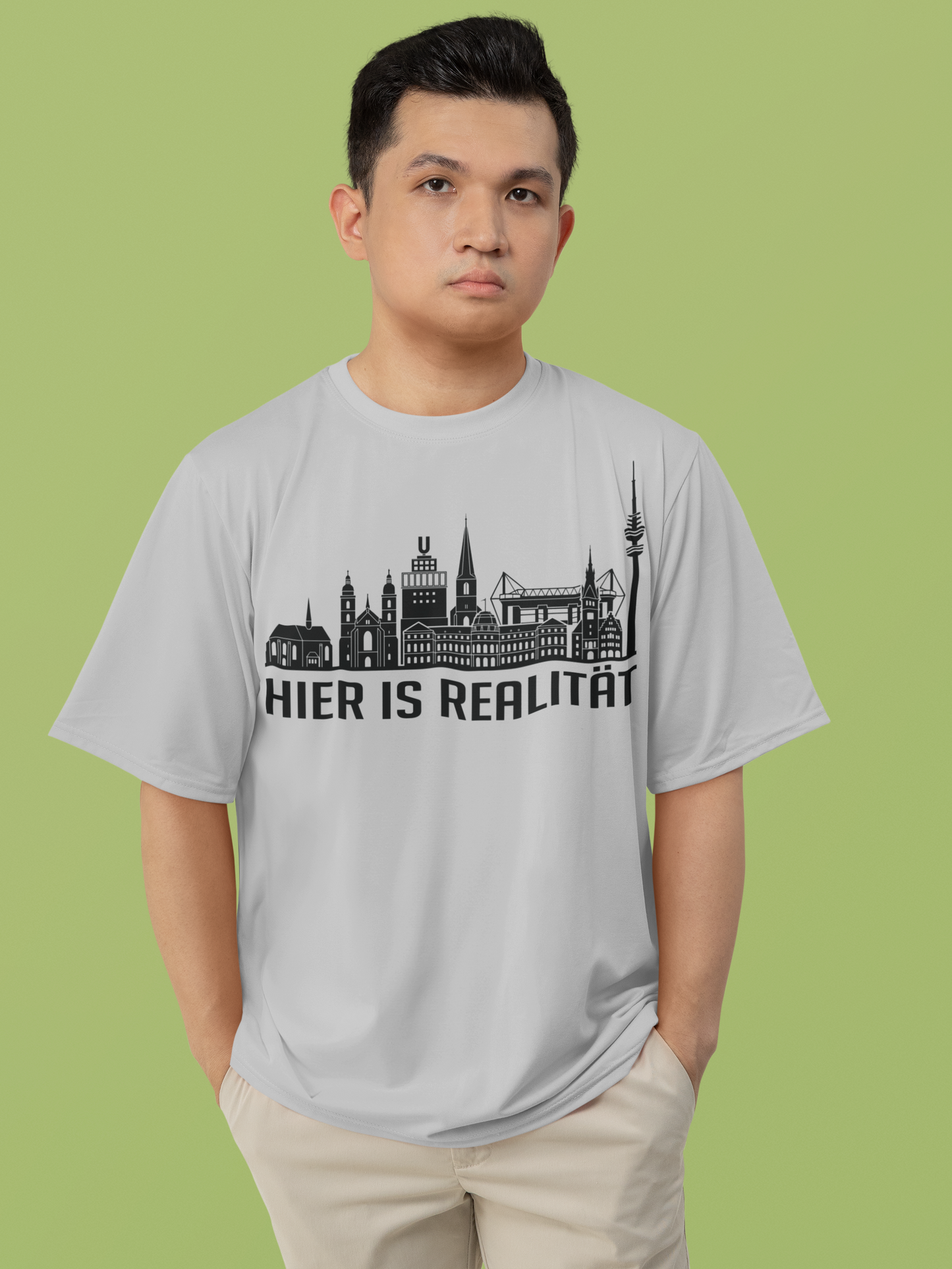 Dortmunder Seele: Das „Hier is Realität“ Skyline Bio-Shirt