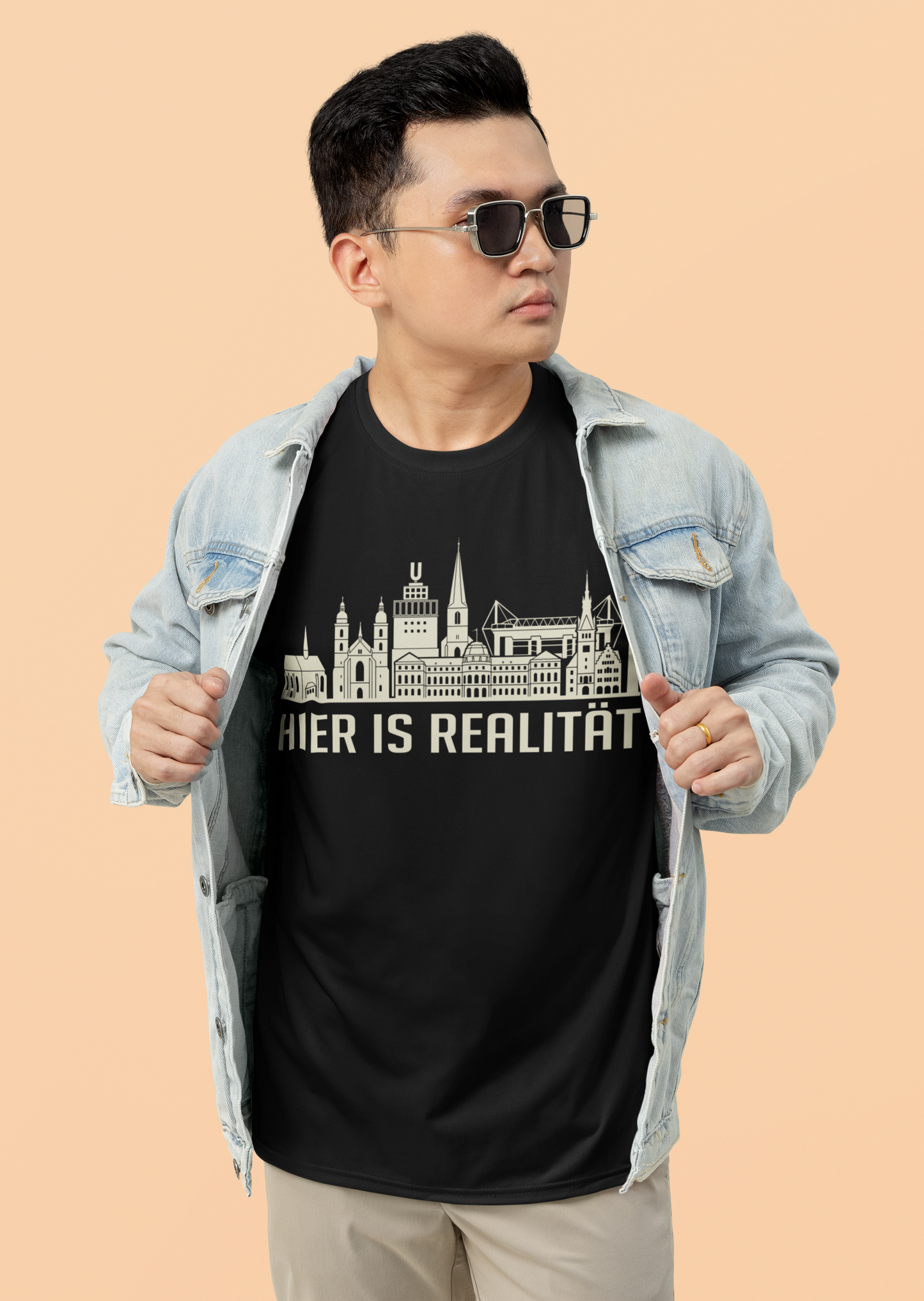 Dortmunder Seele: Das „Hier is Realität“ Skyline Bio-Shirt