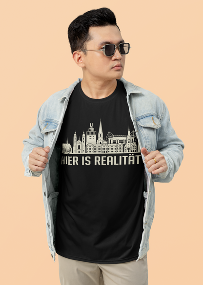 Dortmunder Seele: Das „Hier is Realität“ Skyline Bio-Shirt