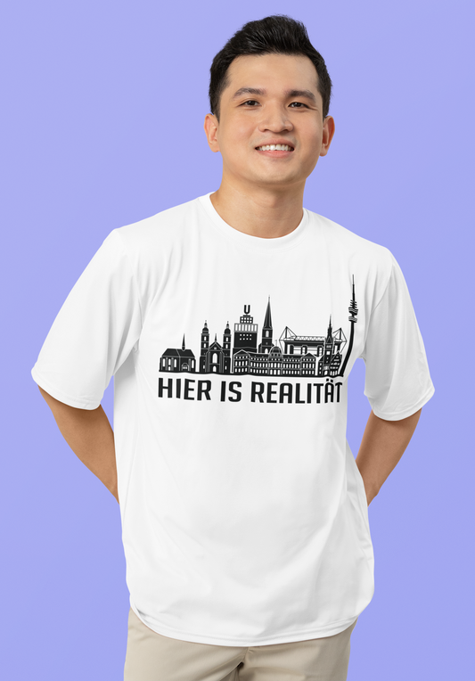 Dortmunder Seele: Das „Hier is Realität“ Skyline Bio-Shirt