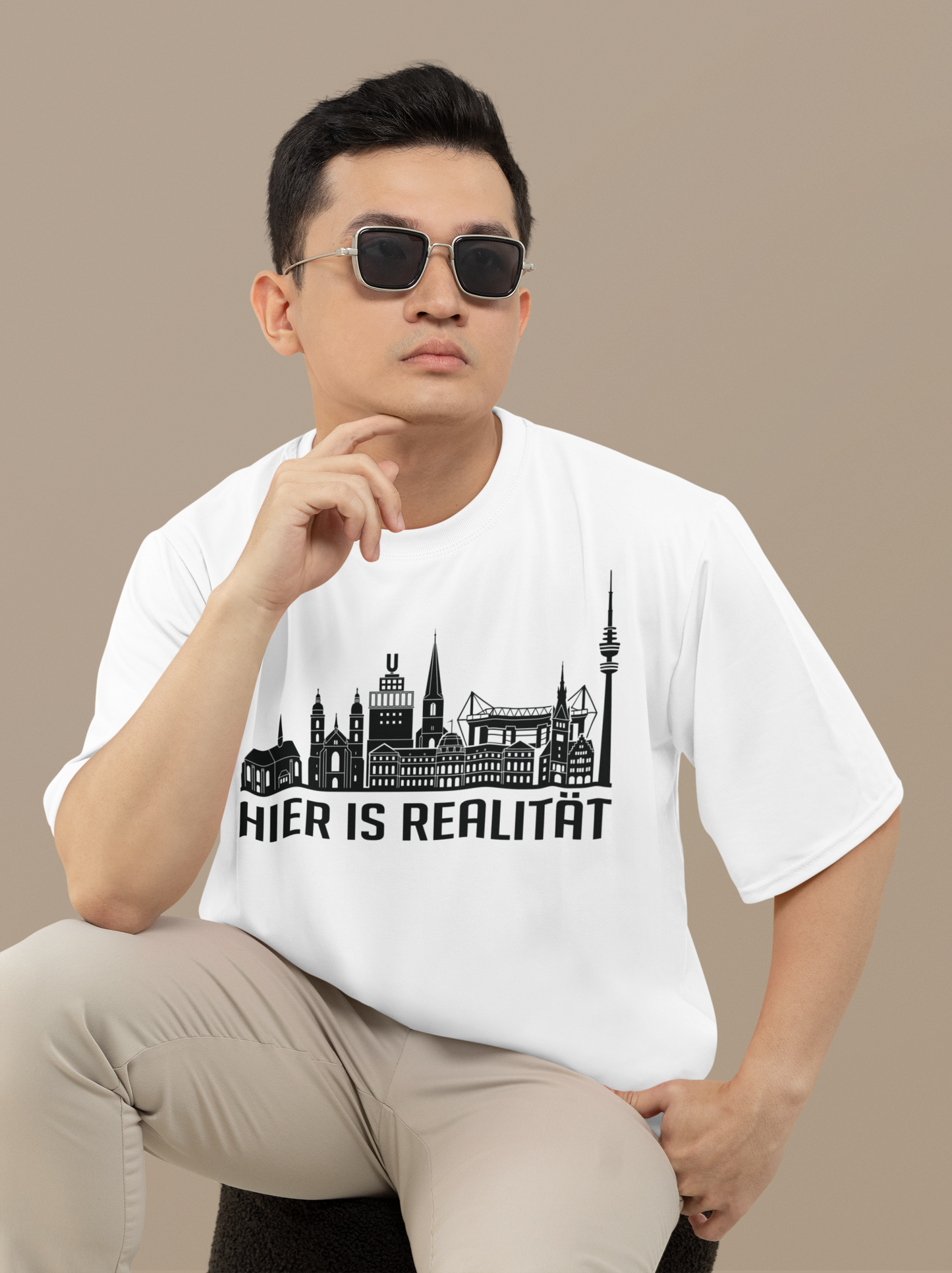 Dortmunder Seele: Das „Hier is Realität“ Skyline Bio-Shirt