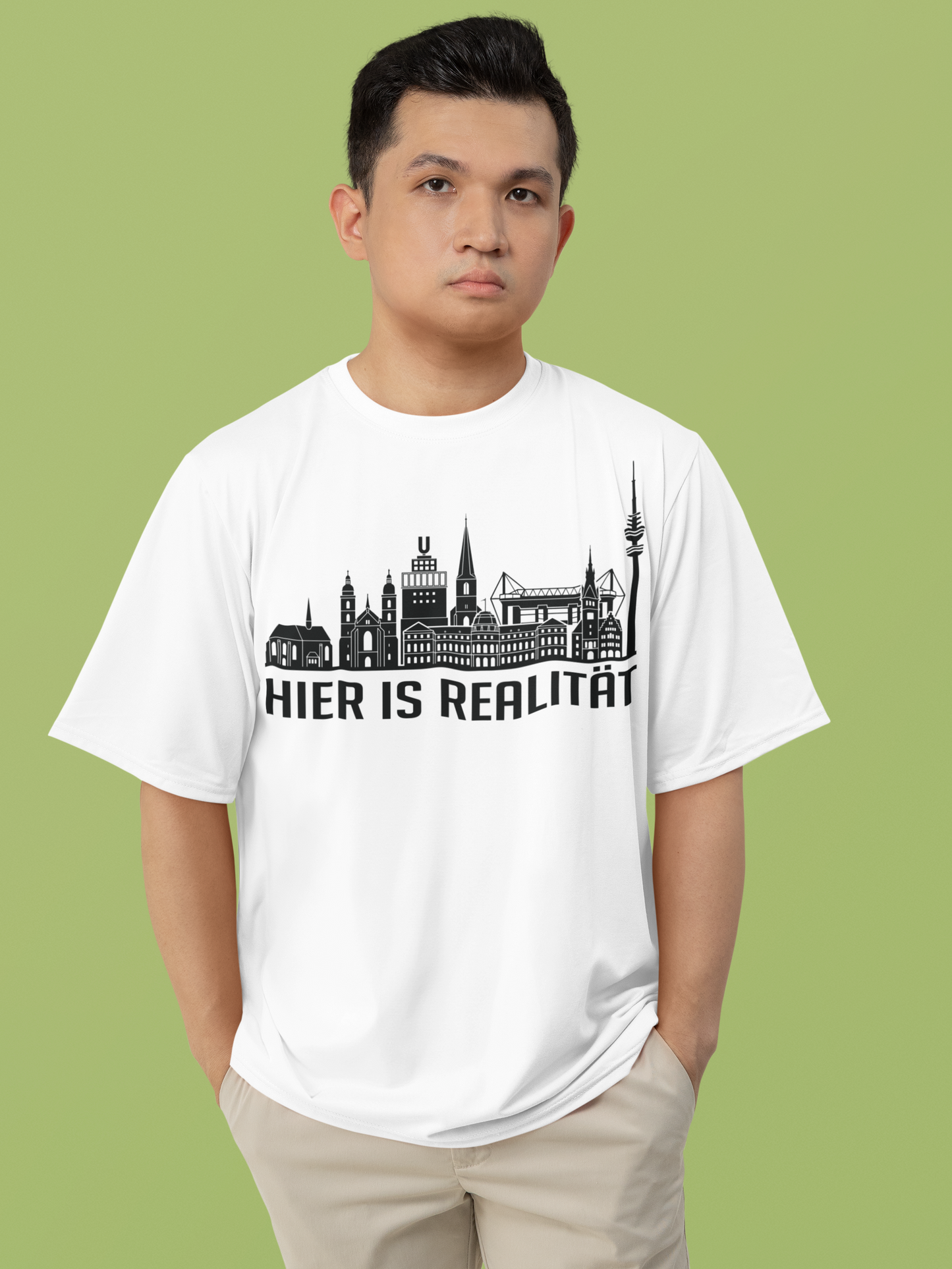 Dortmunder Seele: Das „Hier is Realität“ Skyline Bio-Shirt
