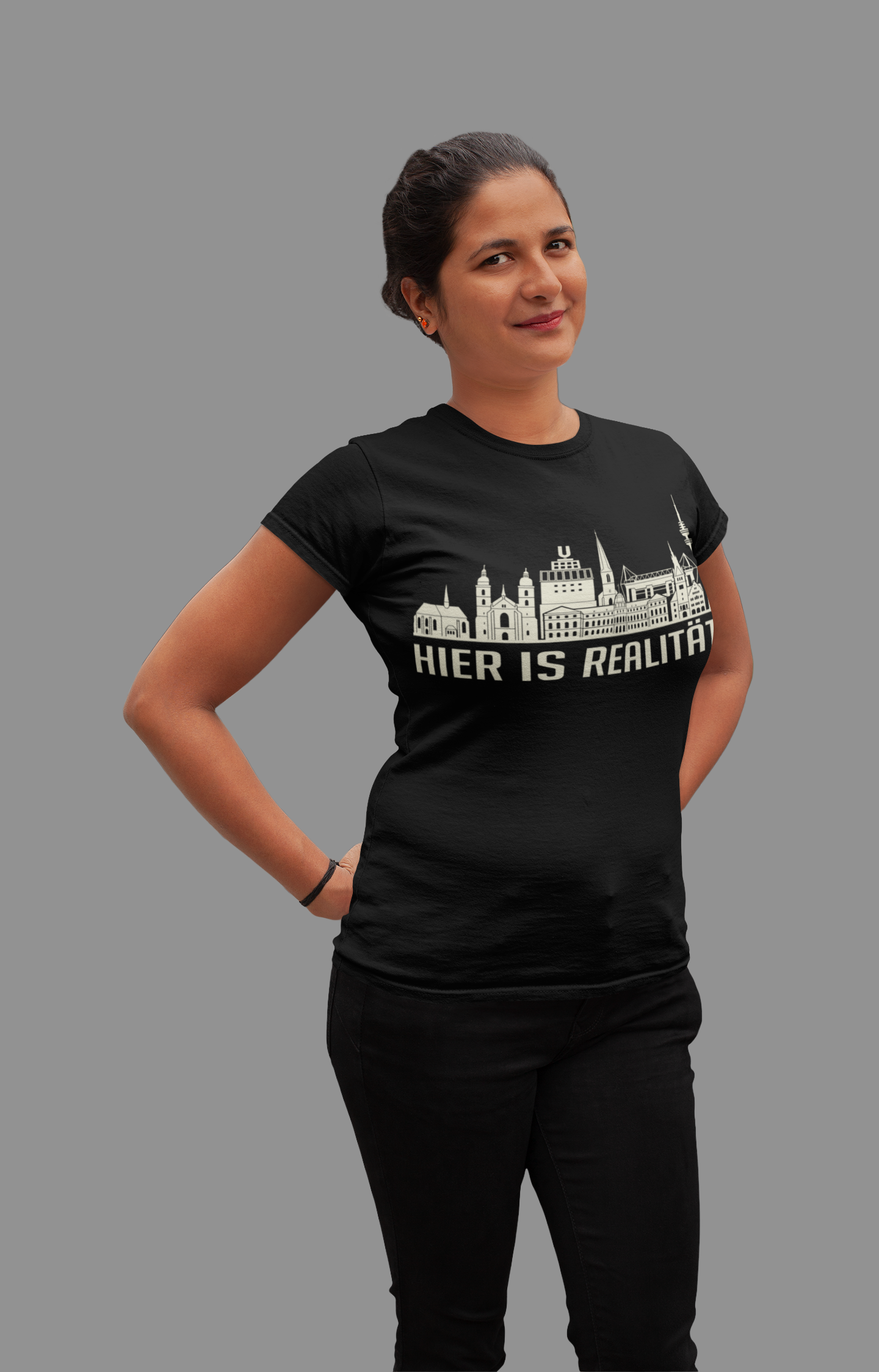 Dortmunder Stärke – „Hier is Realität“ Skyline Bio Damen-Shirt