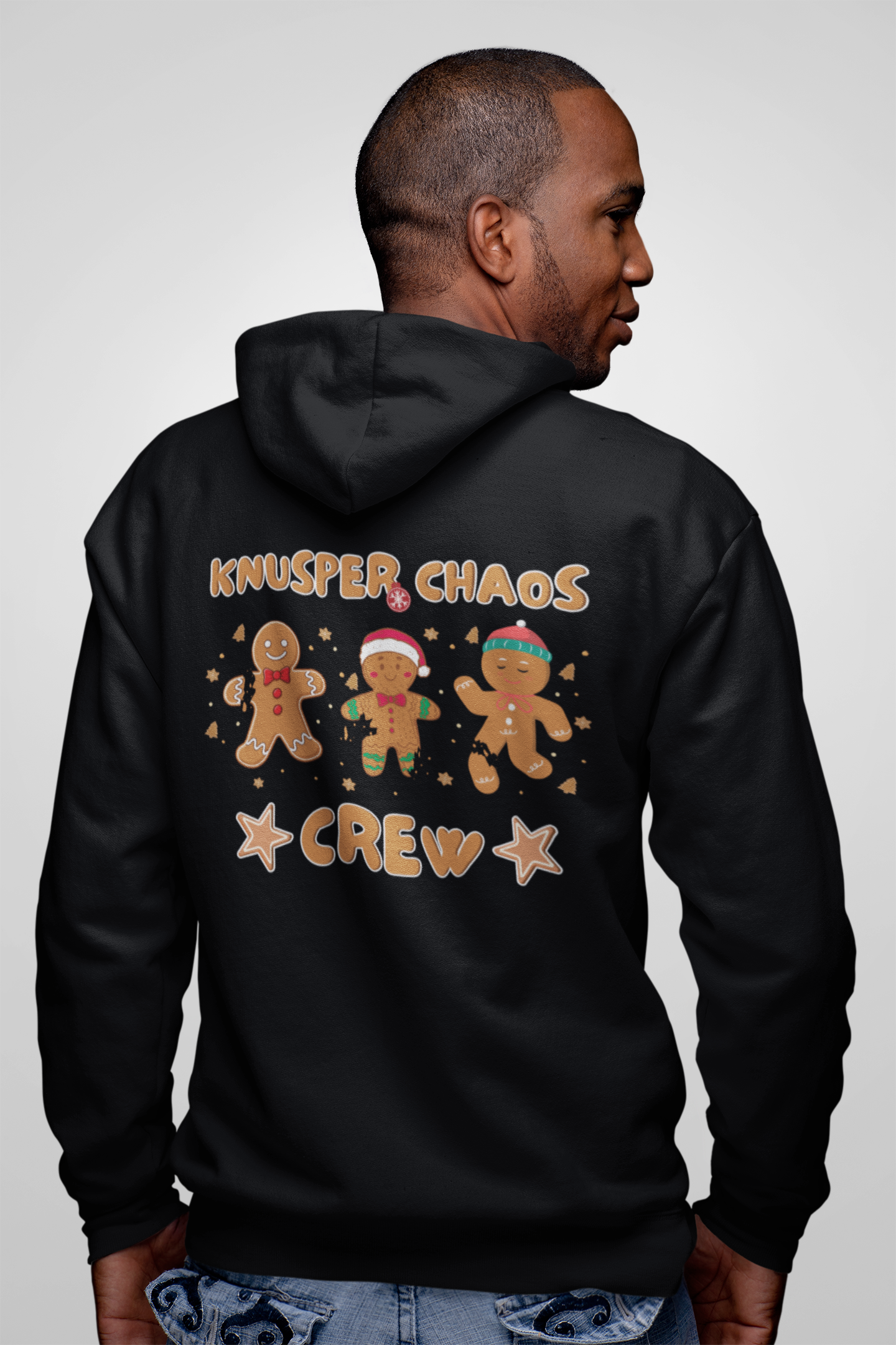 Crispy Chaos Crew Hoodie - Funny Gingerbread Christmas Sweater | premium unisex hoodie