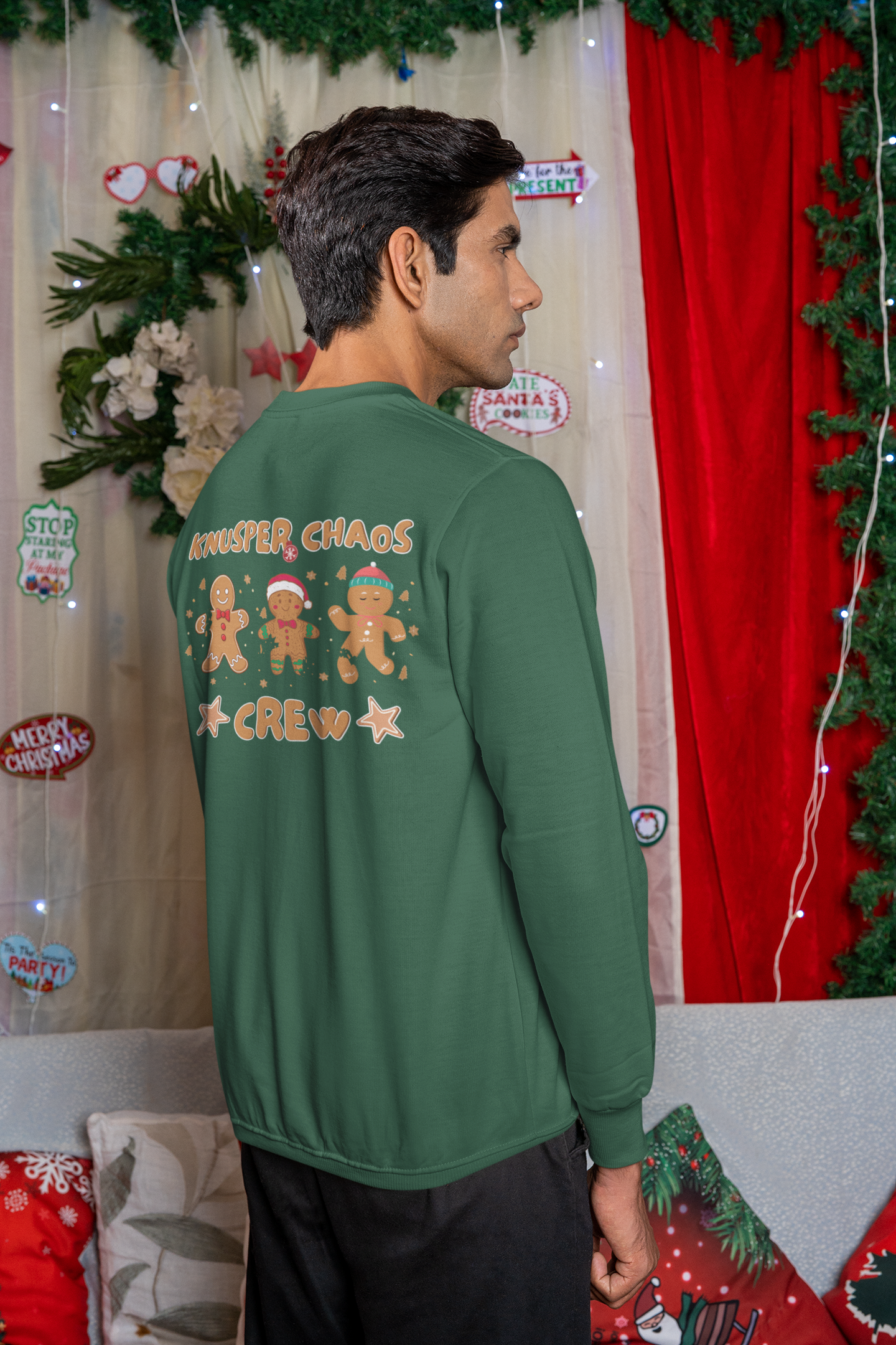 Knusper Chaos Crew Sweatshirt – Lustiger Lebkuchen Weihnachtspillover | premium unisex sweatshirt