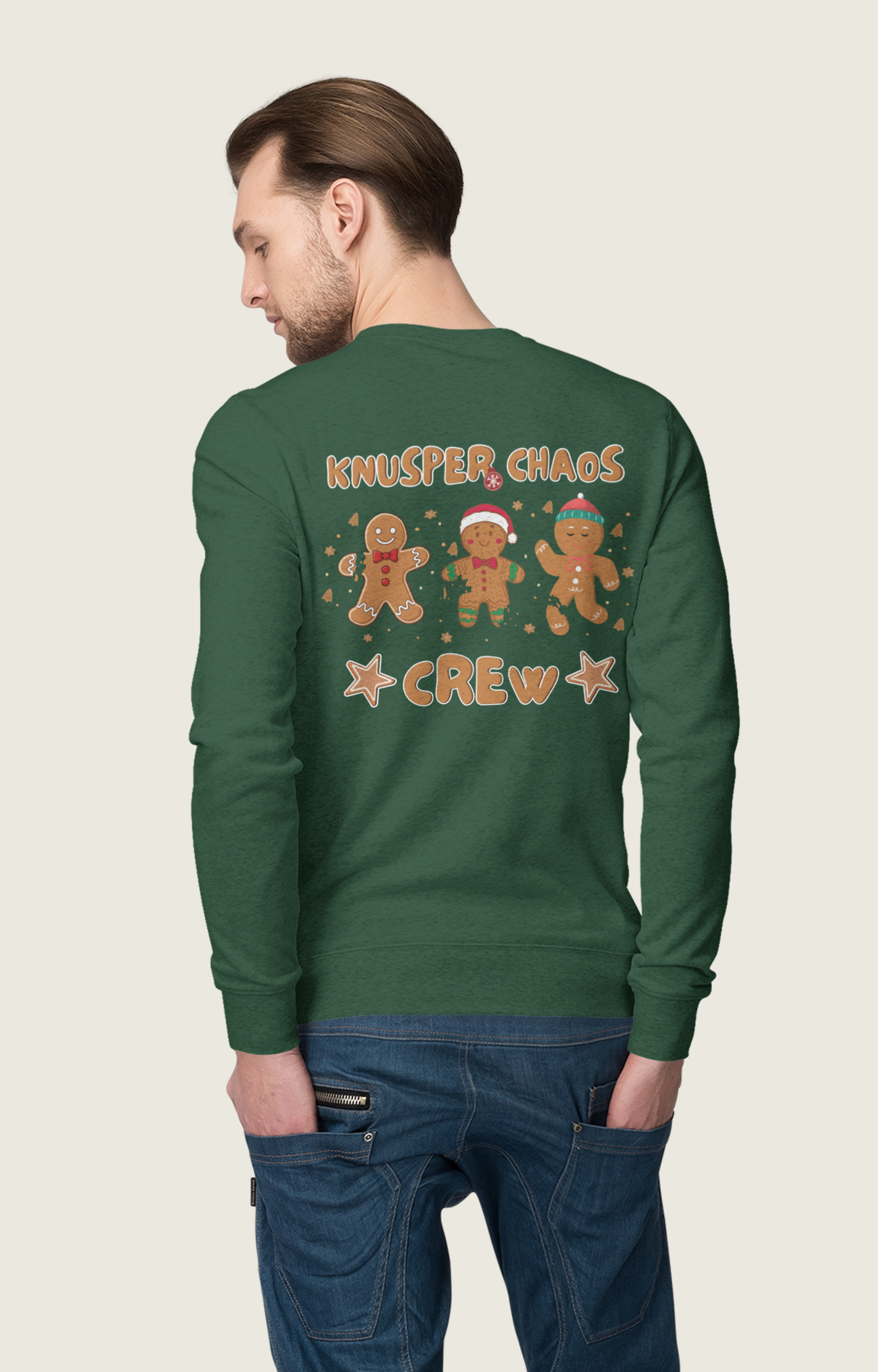 Knusper Chaos Crew Sweatshirt – Lustiger Lebkuchen Weihnachtspillover | premium unisex sweatshirt