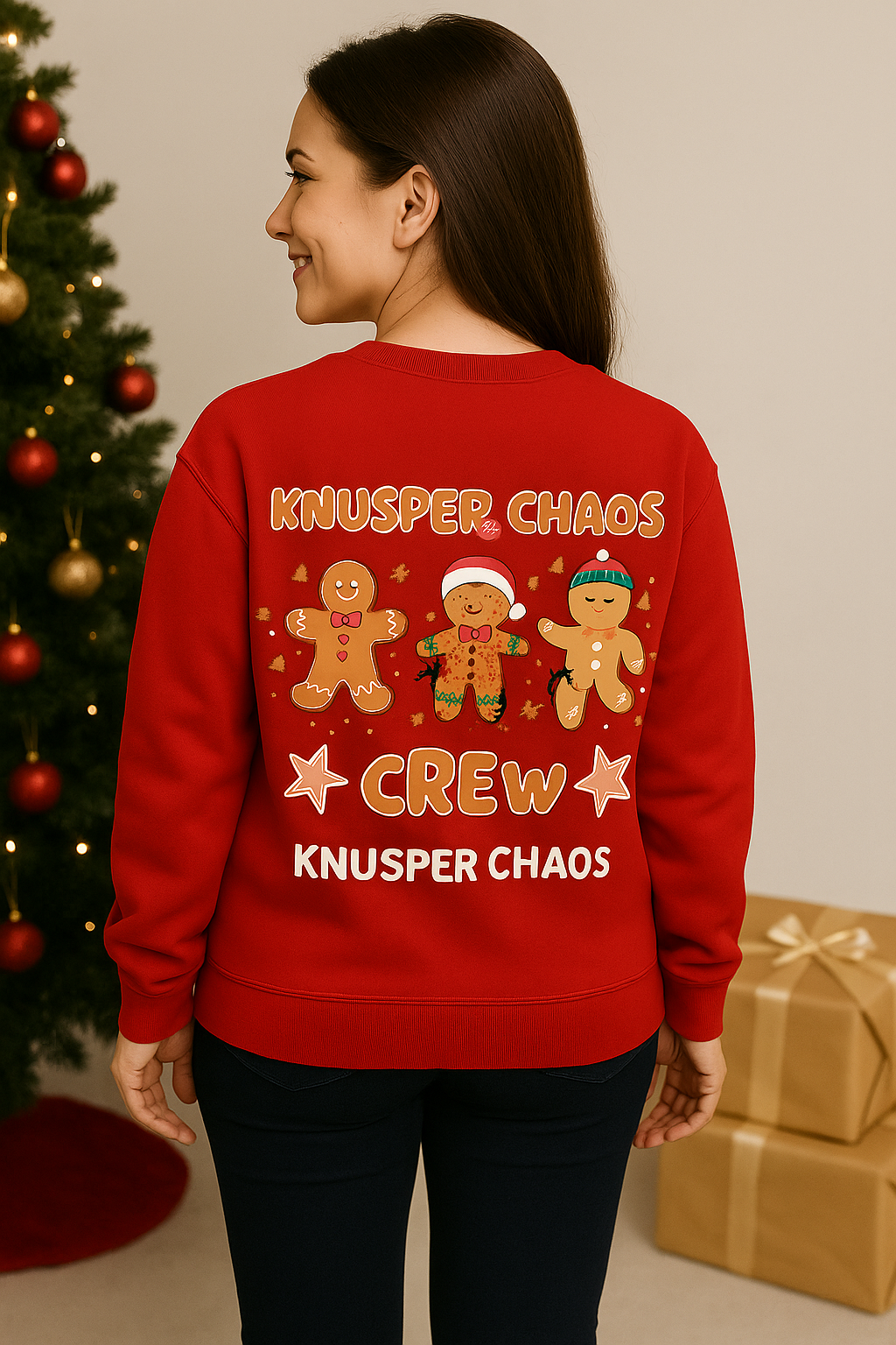 Knusper Chaos Crew Sweatshirt – Lustiger Lebkuchen Weihnachtspillover | premium unisex sweatshirt