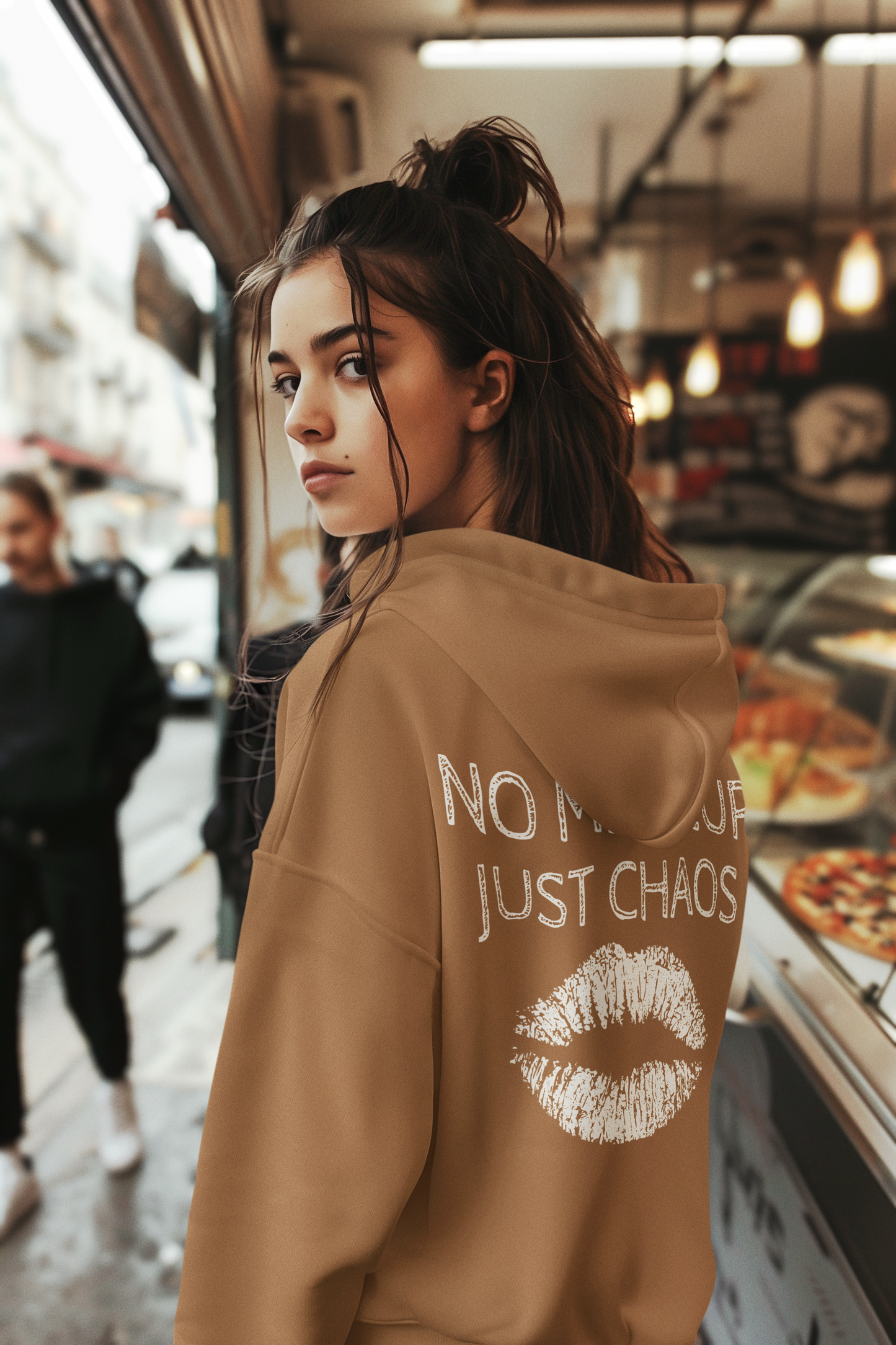 No makeup just chaos Hoodie