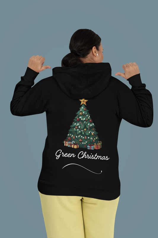 Green Christmas Hoodie – Eleganter Weihnachtsbaum Pullover | premium unisex hoodie