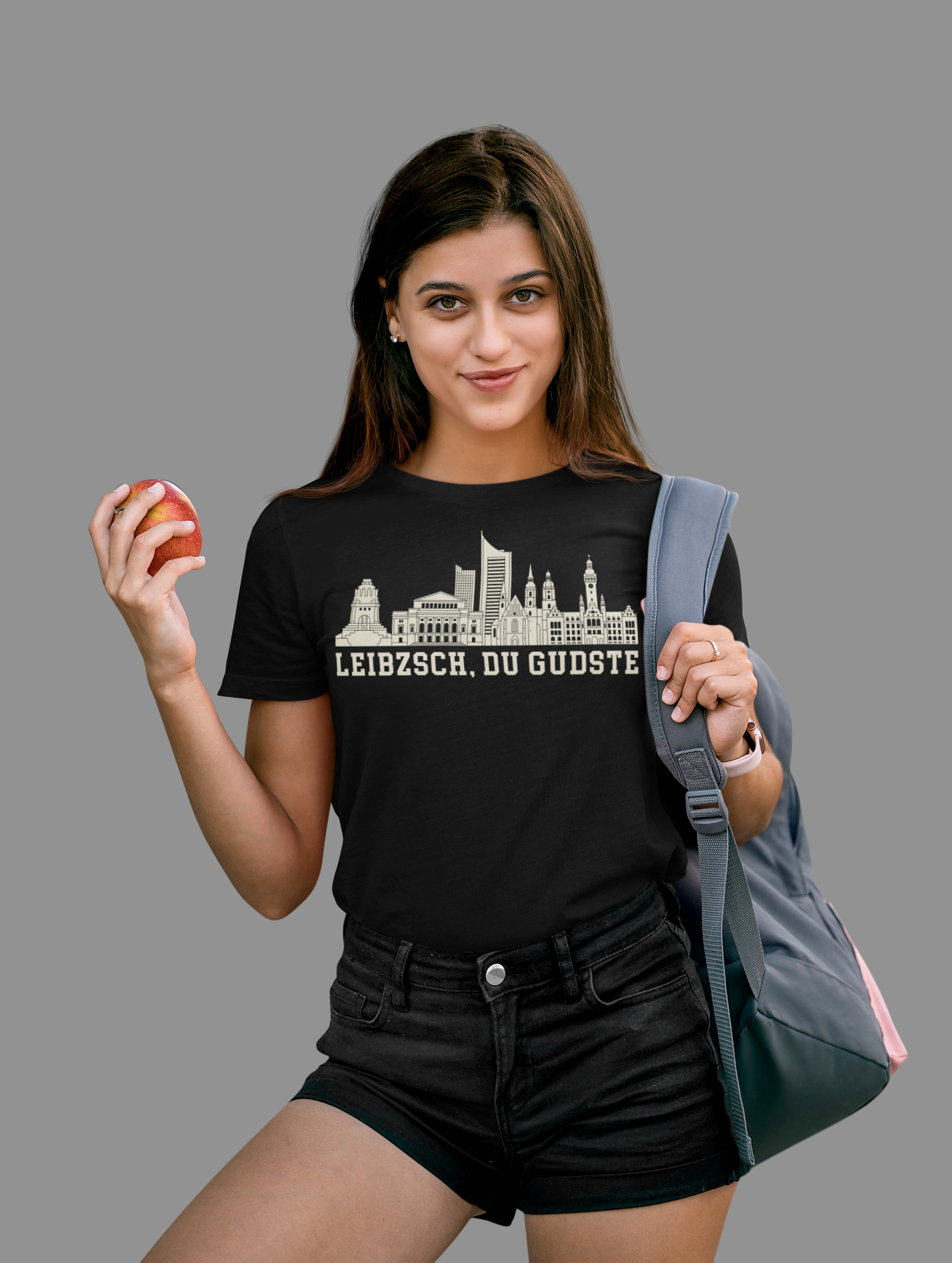 Leipziger Freiheit – „Leibzsch, du Gudste“ Skyline Bio Damen-Shirt