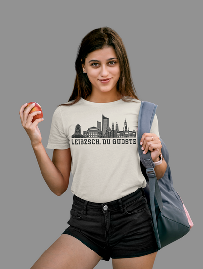 Leipziger Freiheit – „Leibzsch, du Gudste“ Skyline Bio Damen-Shirt