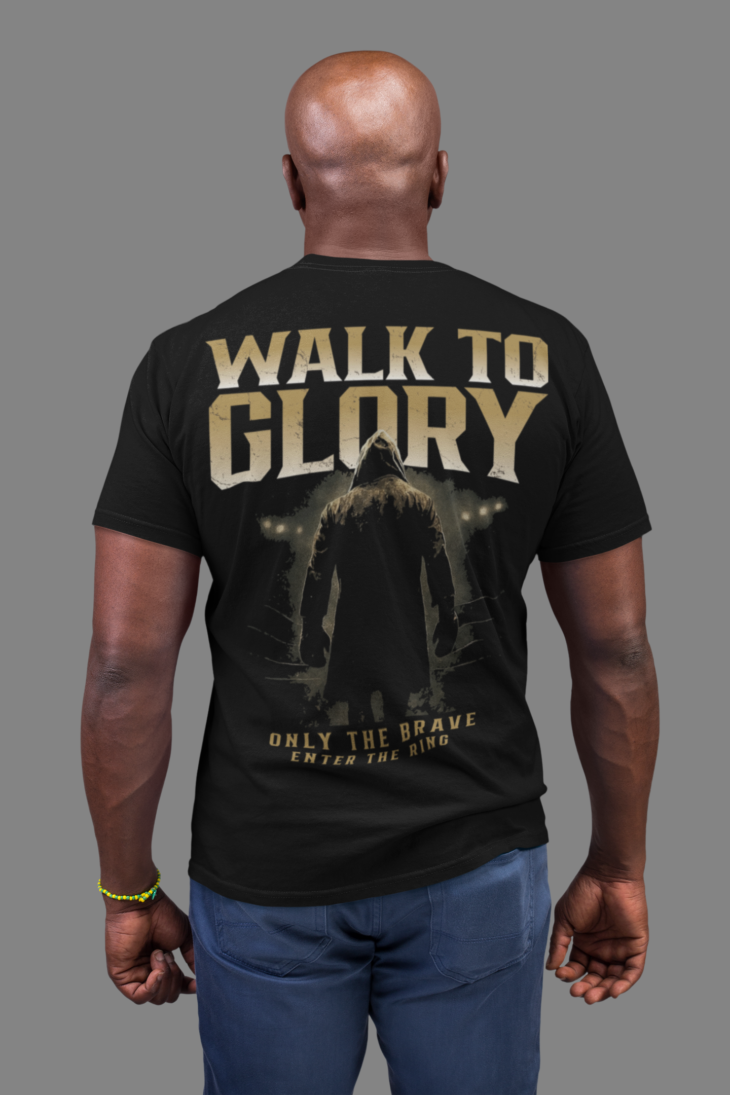 walk to glory t-shirt – only the brave boxing artwork