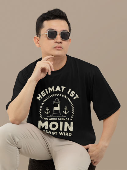 Heimat ist wo auch abends Moin gesagt wird Organic T-Shirt