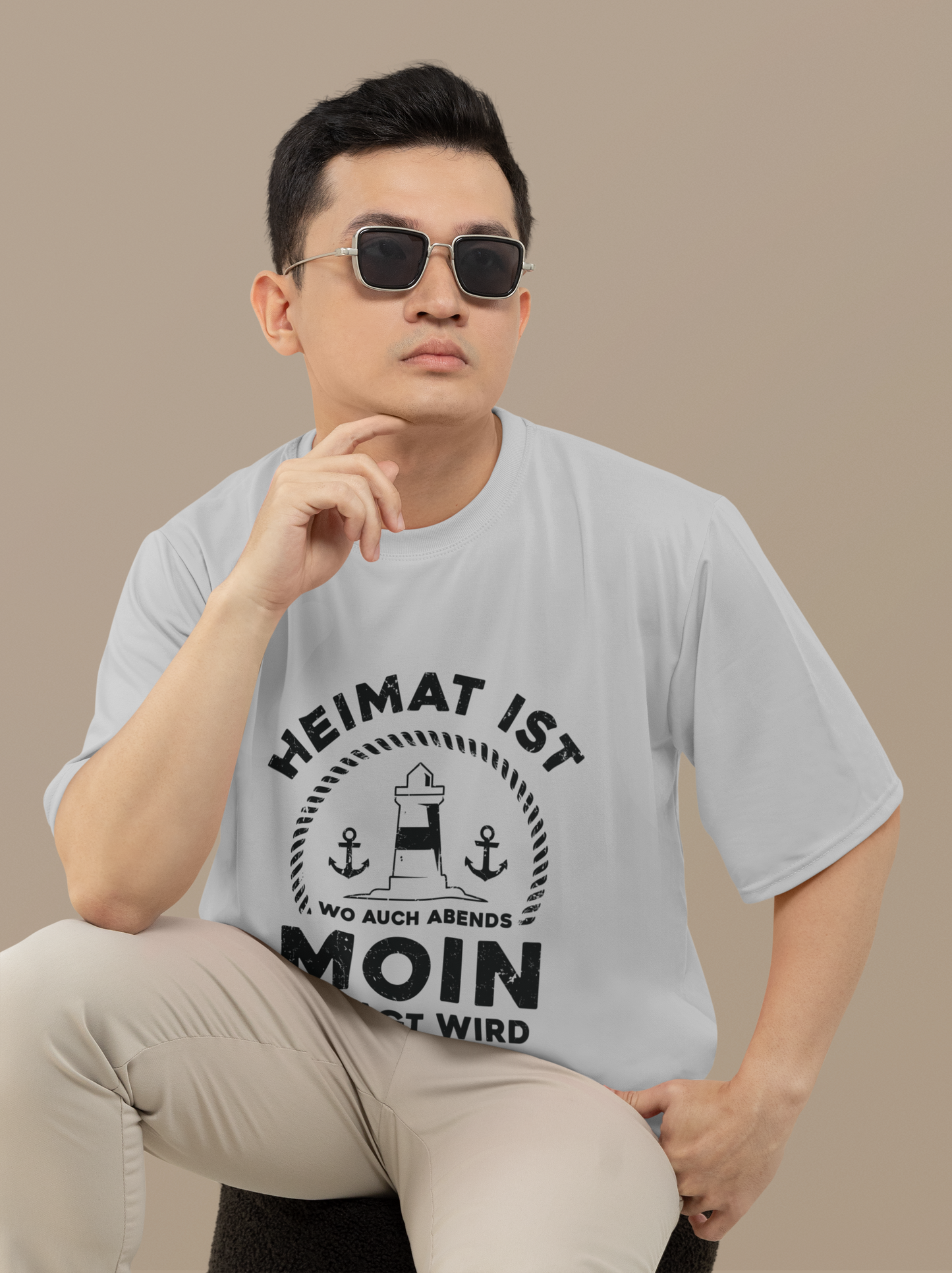 Heimat ist wo auch abends Moin gesagt wird Organic T-Shirt