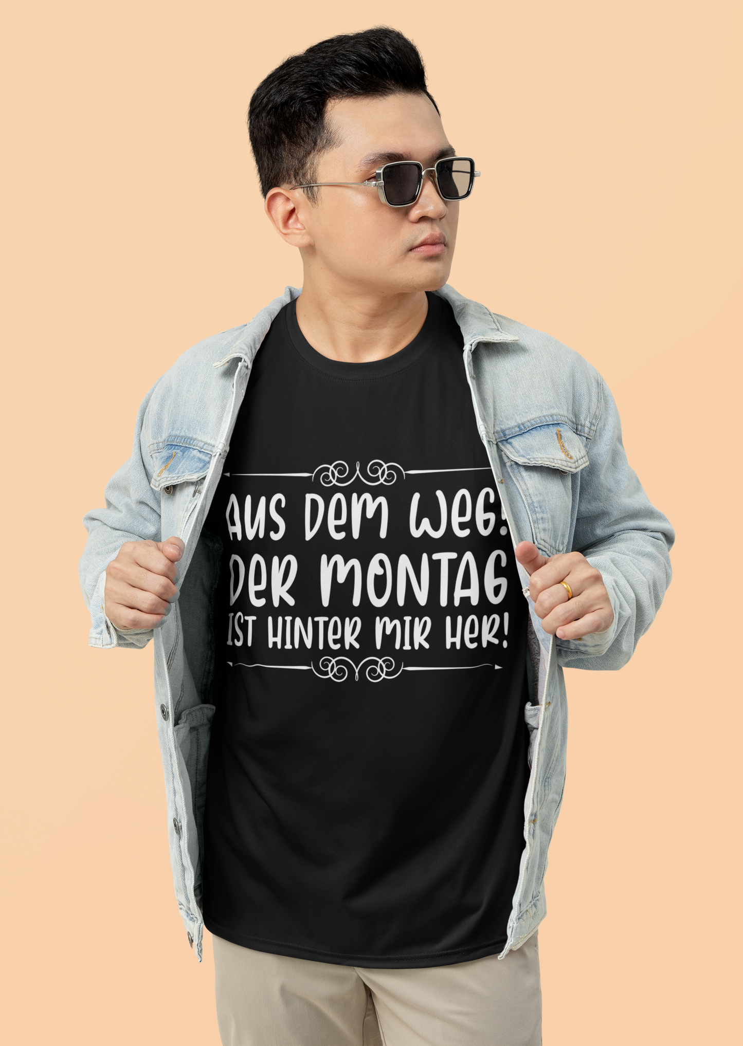 Aus dem Weg! Montag ist hinter mir her Organic Shirt
