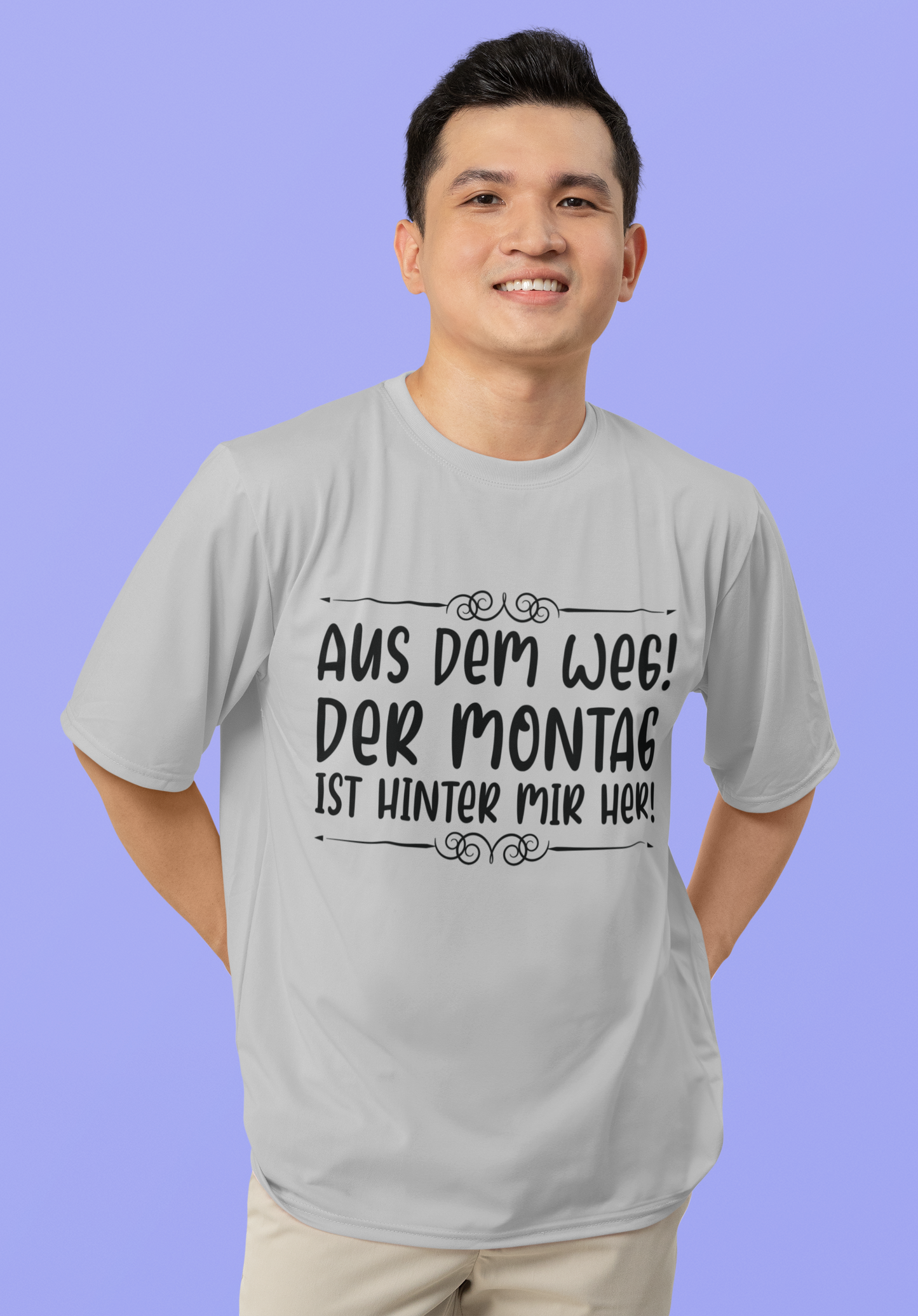 Aus dem Weg! Montag ist hinter mir her Organic Shirt