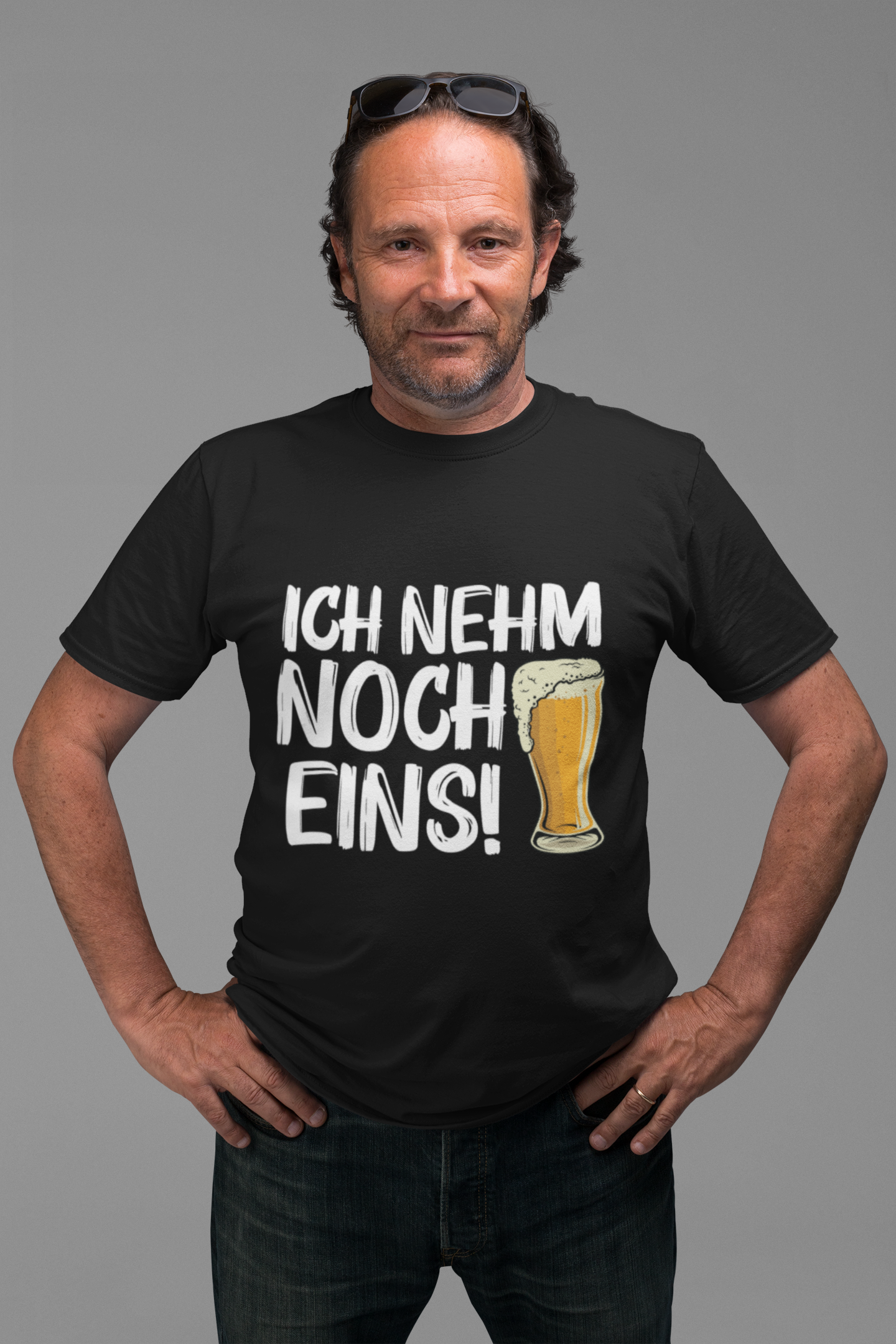 Ich nehm noch eins – Lustiger Bier Spruch Organic Shirt