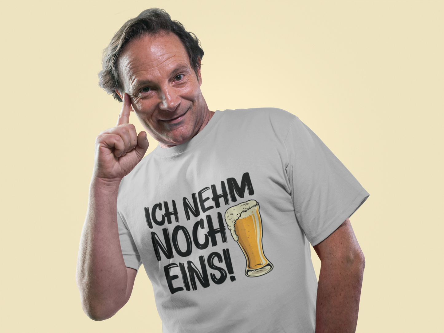 Ich nehm noch eins – Lustiger Bier Spruch Organic Shirt