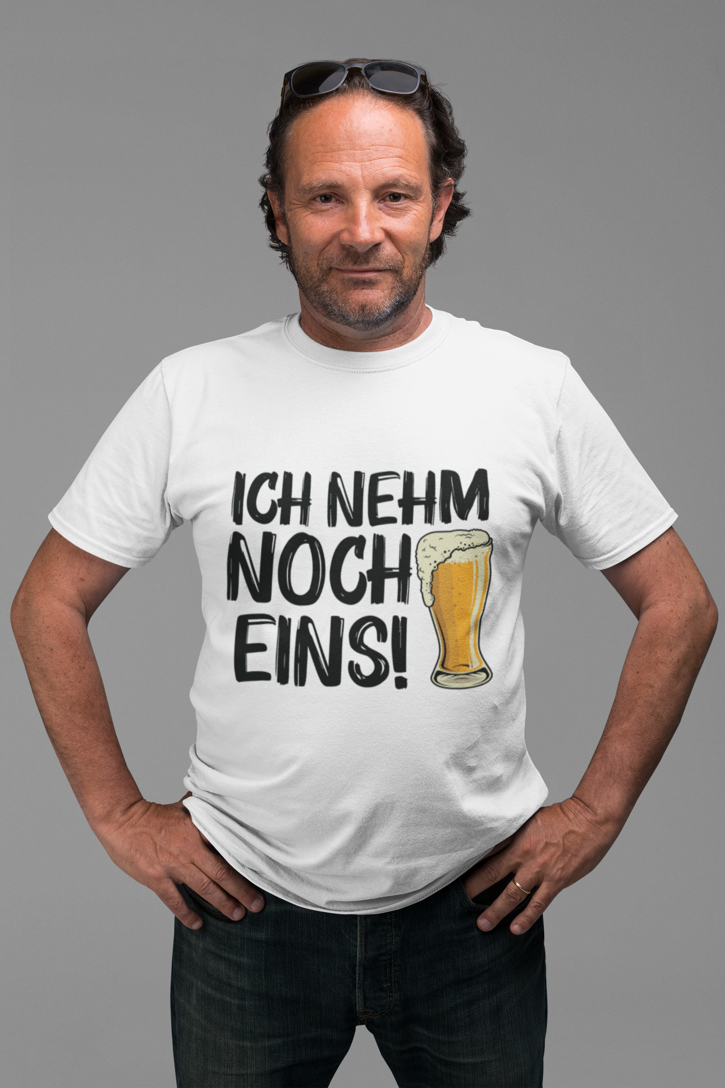 Ich nehm noch eins – Lustiger Bier Spruch Organic Shirt