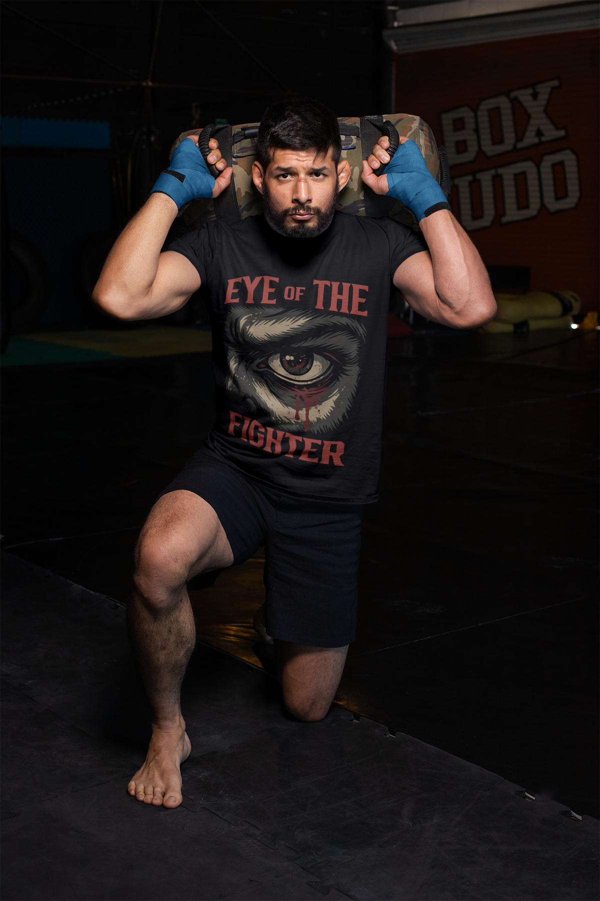eye of the fighter vacency oversized shirt – intense fighter eye illustration
