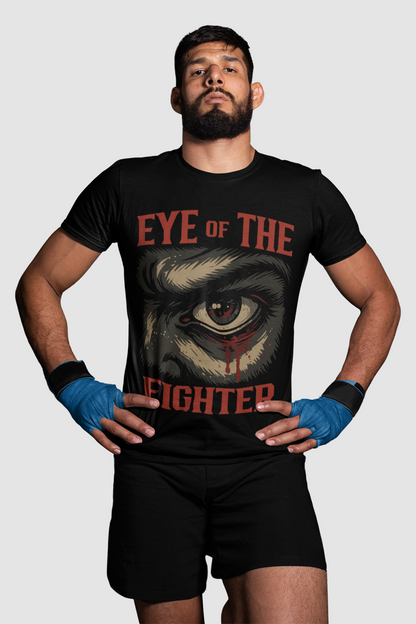 eye of the fighter vacency oversized shirt – intense fighter eye illustration