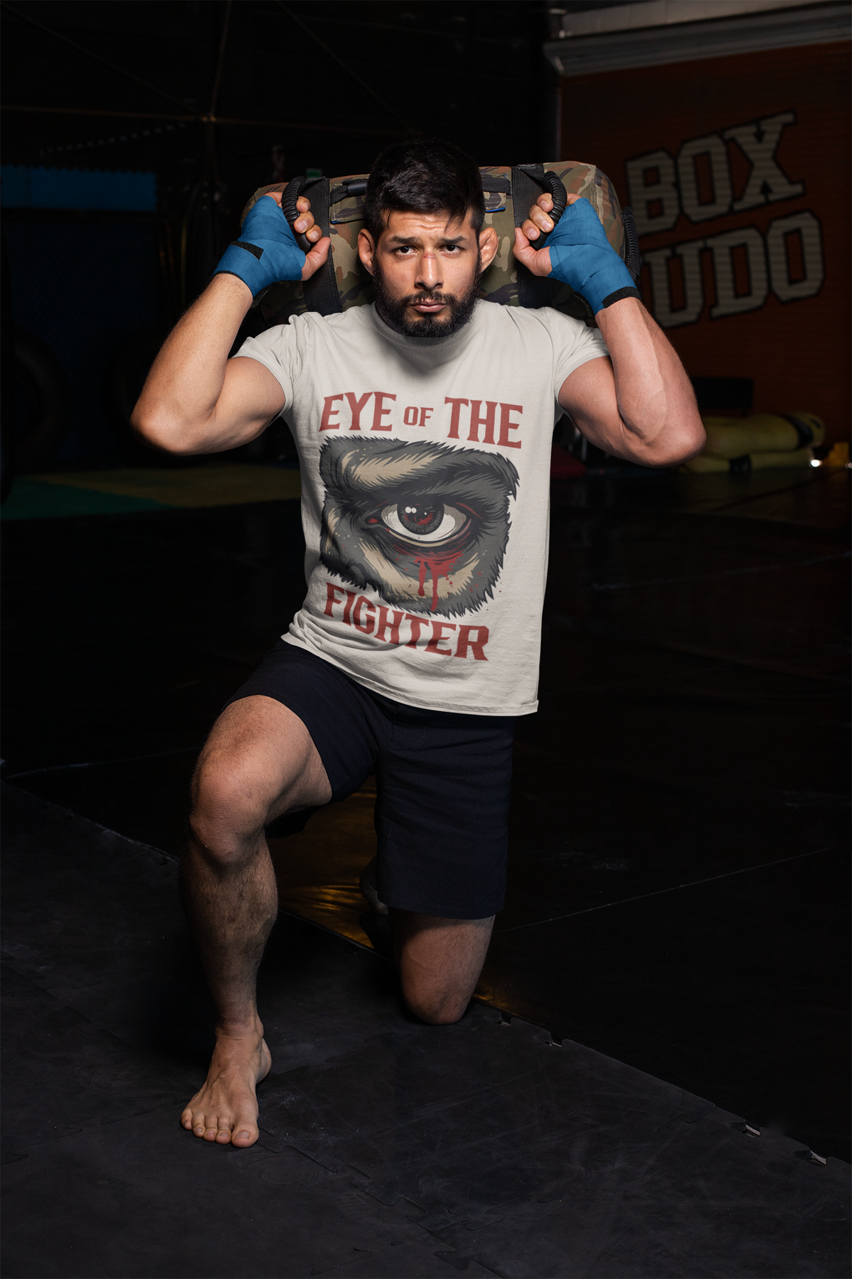 eye of the fighter vacency oversized shirt – intense fighter eye illustration