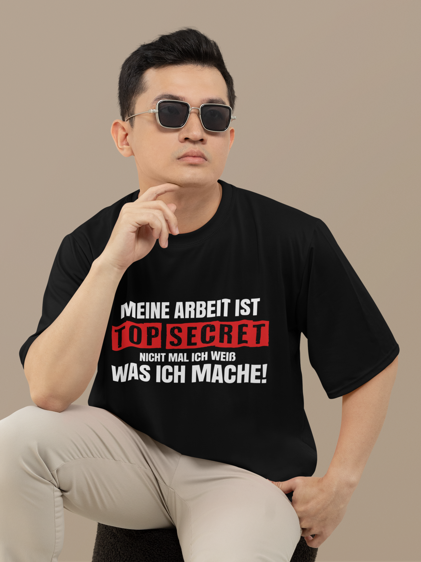 Top Secret T-Shirt – „Nicht mal ich weiß…“ | Lustiges Premium Shirt