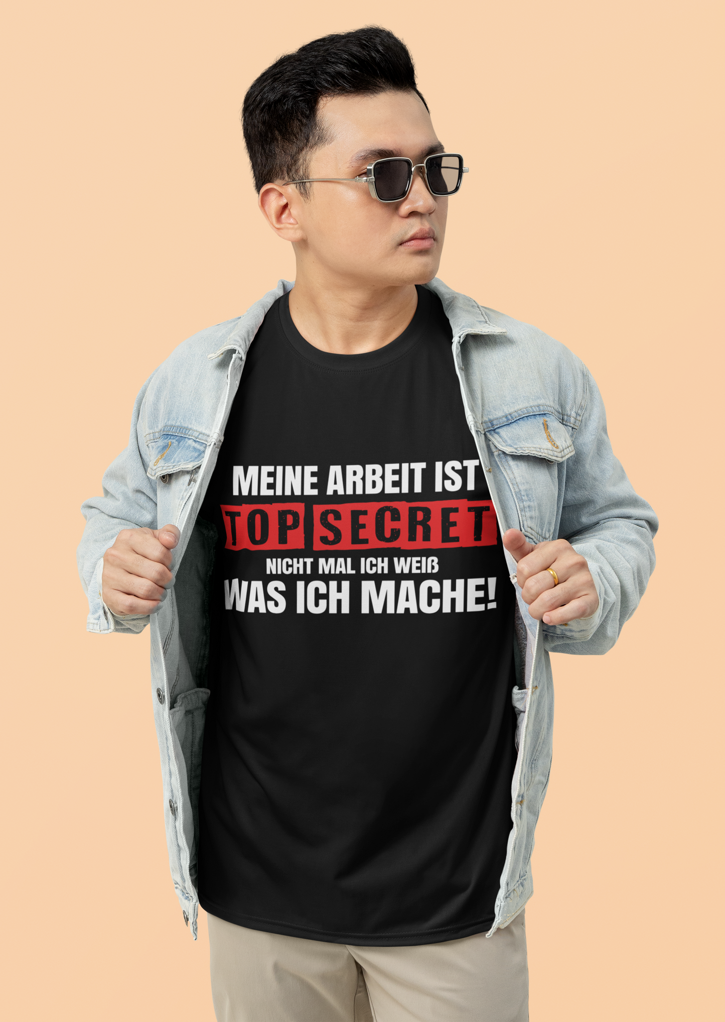 Top Secret T-Shirt – „Nicht mal ich weiß…“ | Lustiges Premium Shirt