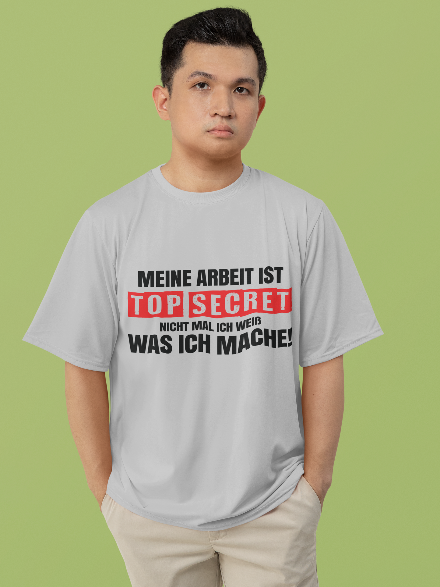Top Secret T-Shirt – „Nicht mal ich weiß…“ | Lustiges Premium Shirt