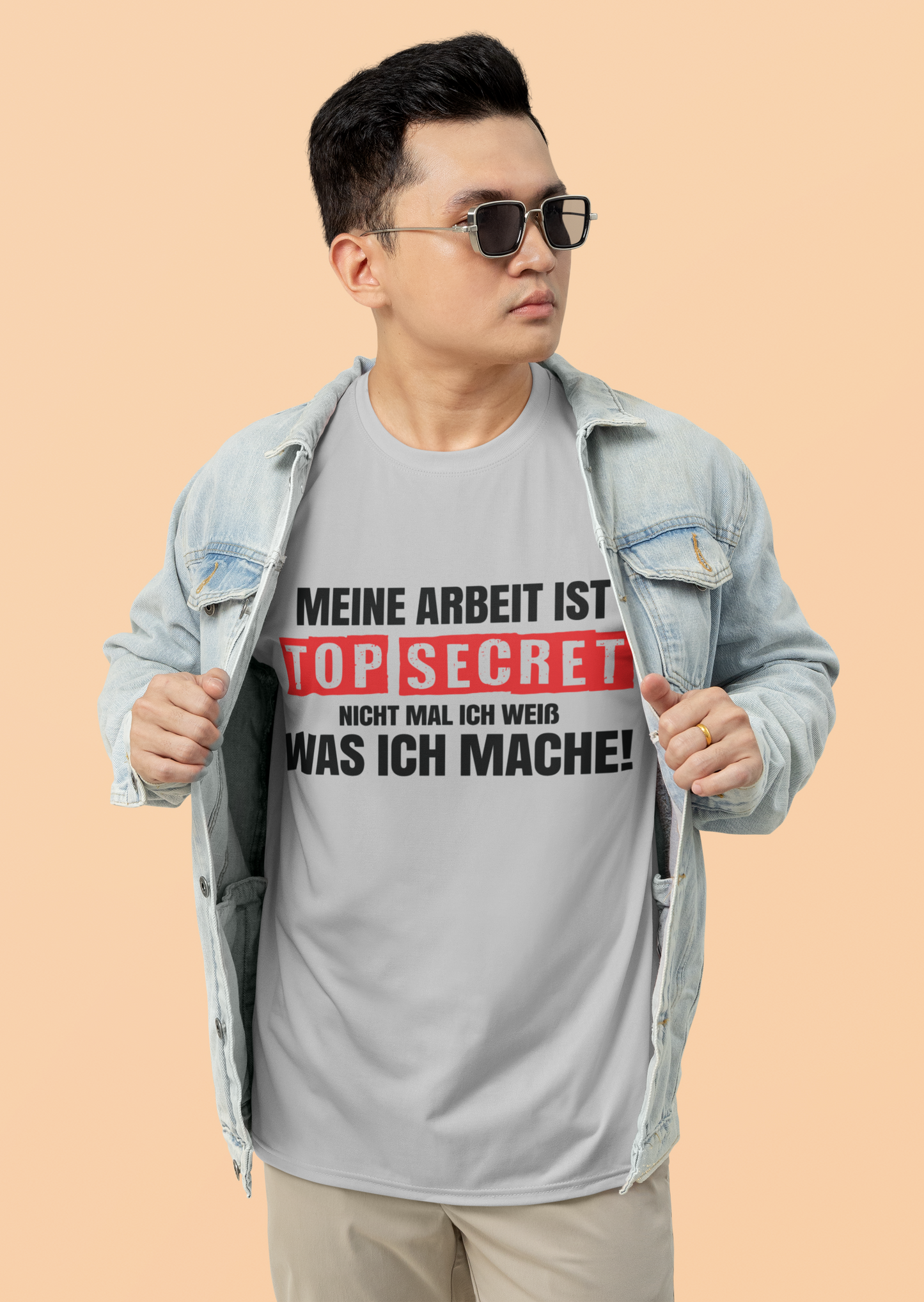Top Secret T-Shirt – „Nicht mal ich weiß…“ | Lustiges Premium Shirt