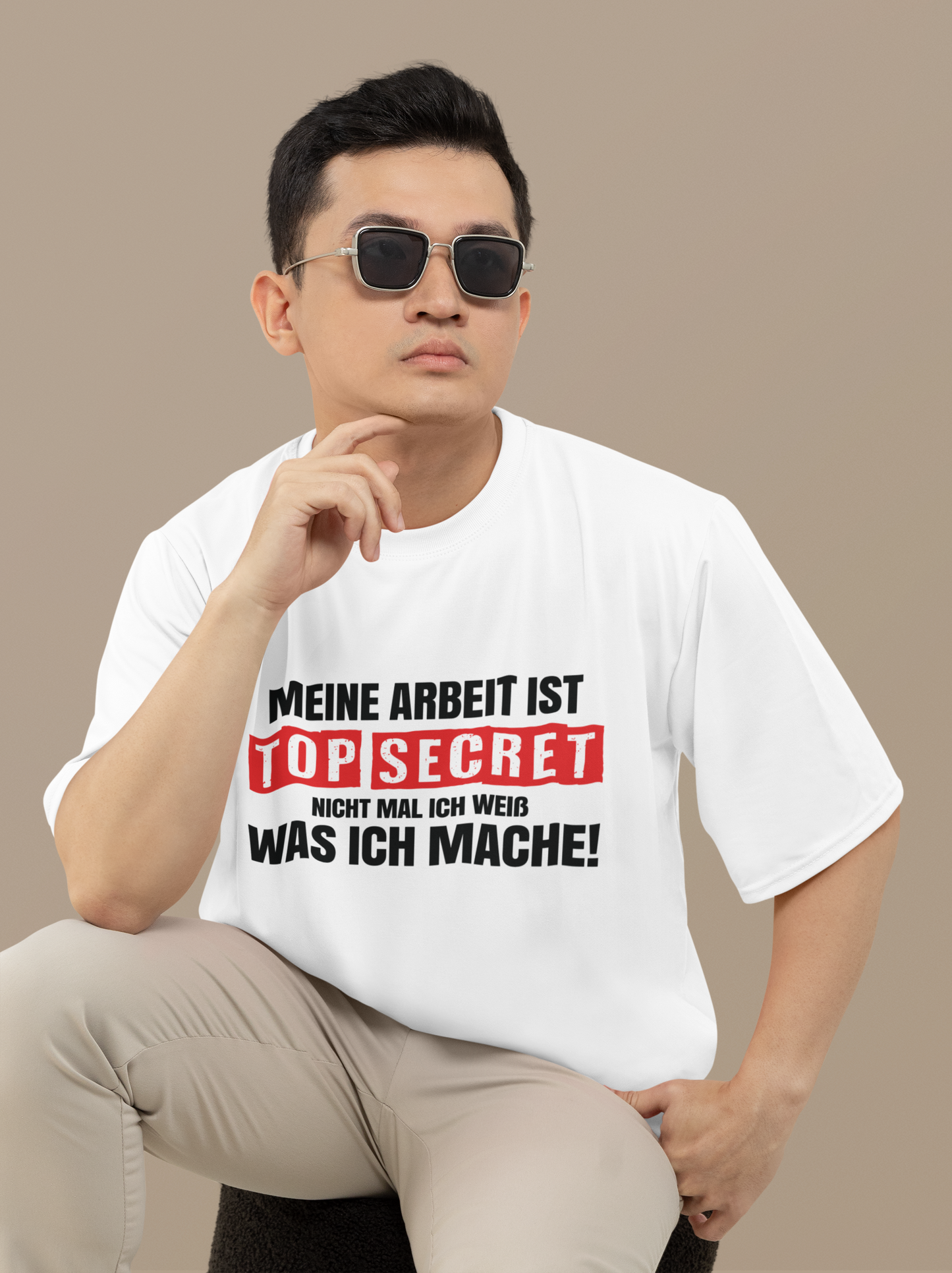 Top Secret T-Shirt – „Nicht mal ich weiß…“ | Lustiges Premium Shirt